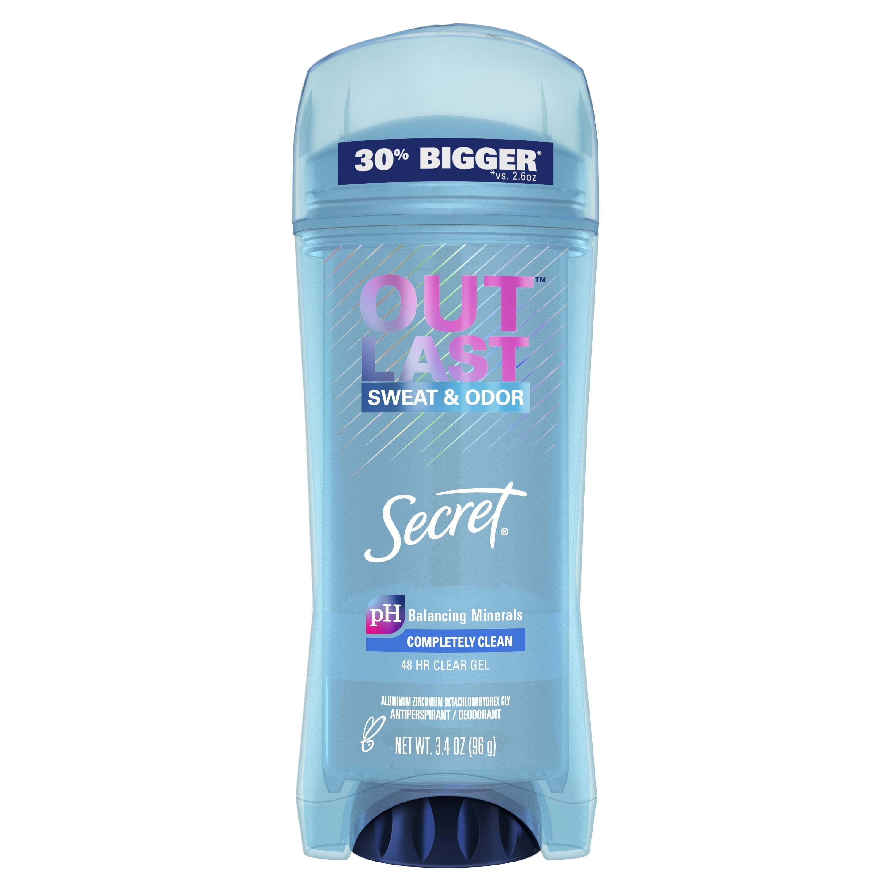 Outlast Clear Gel Antiperspirant Deodorant for Women, Completely Clean, 3.4 oz