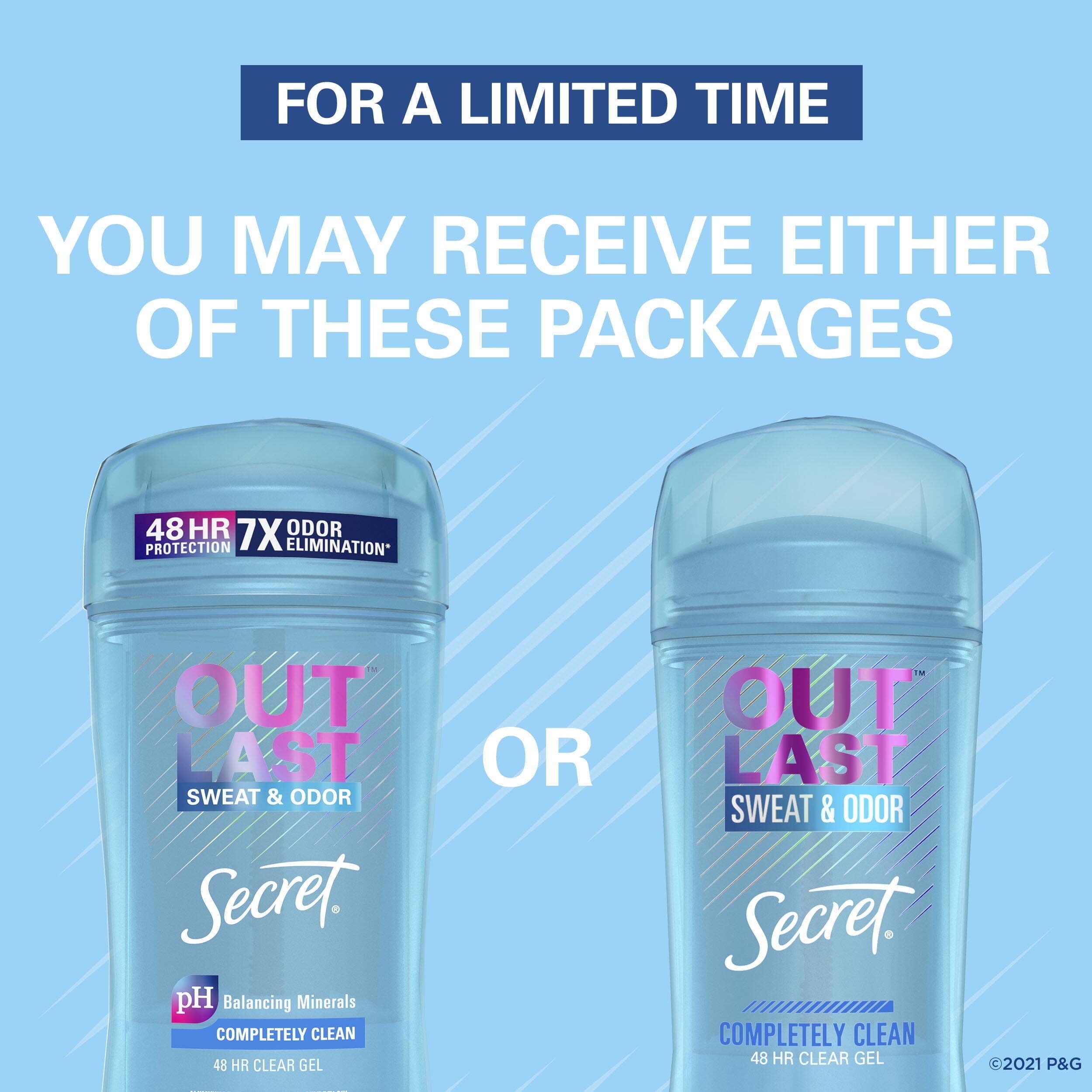 Outlast Clear Gel Antiperspirant Deodorant for Women, Completely Clean, 3.4 oz