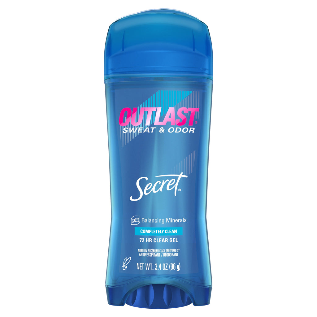 Outlast Clear Gel Antiperspirant Deodorant for Women, Completely Clean, 3.4 oz