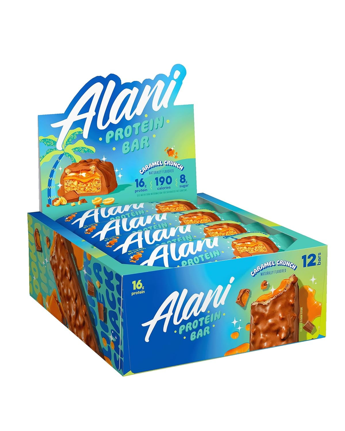 Protein Bar, Caramel Crunch, 12 Protein Bars, 1.69 oz (48 g) Each