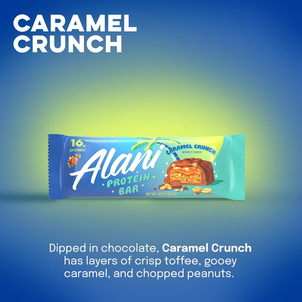 Protein Bar, Caramel Crunch, 12 Protein Bars, 1.69 oz (48 g) Each