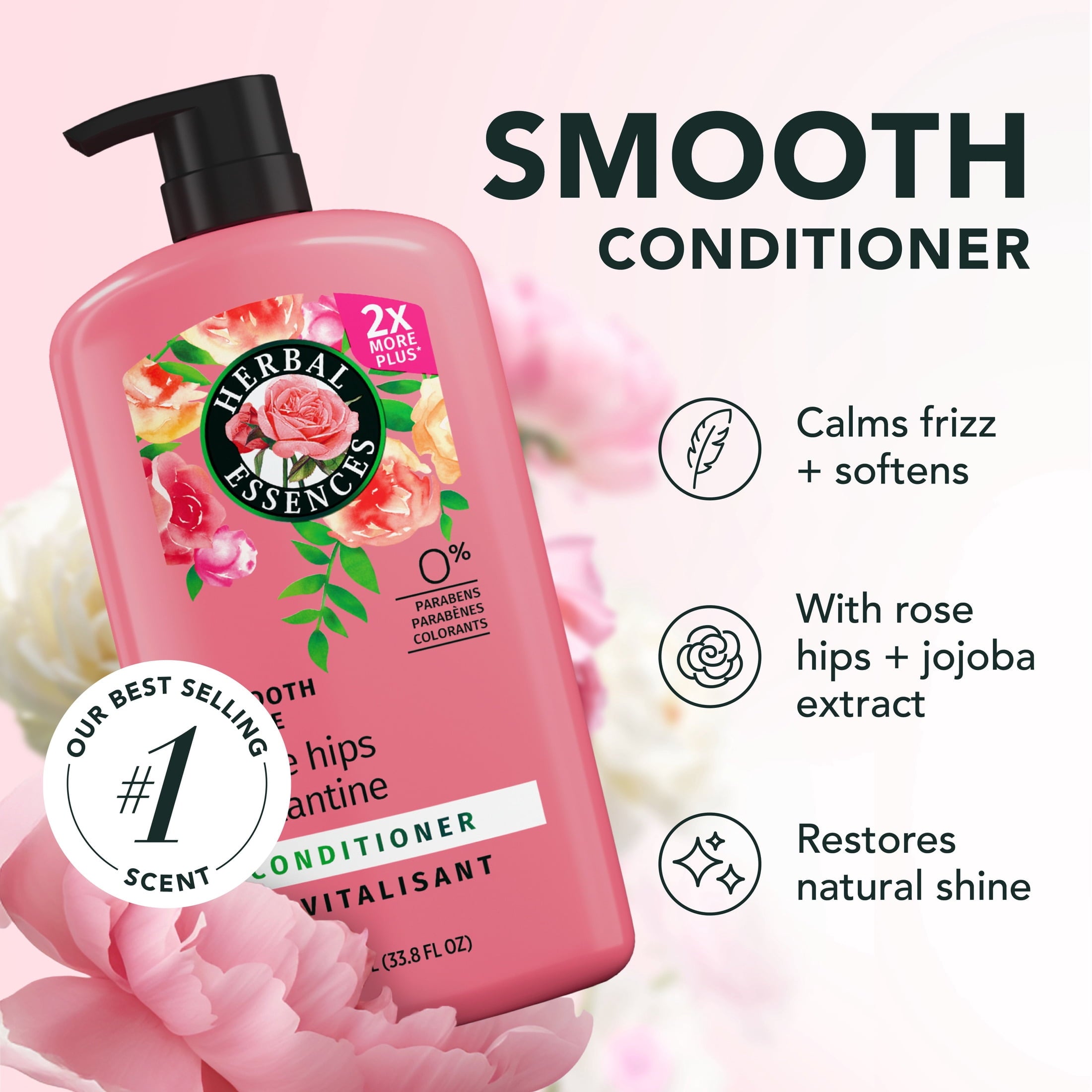 Rose Hips Smooth Collection Conditioner, 33.8 fl oz
