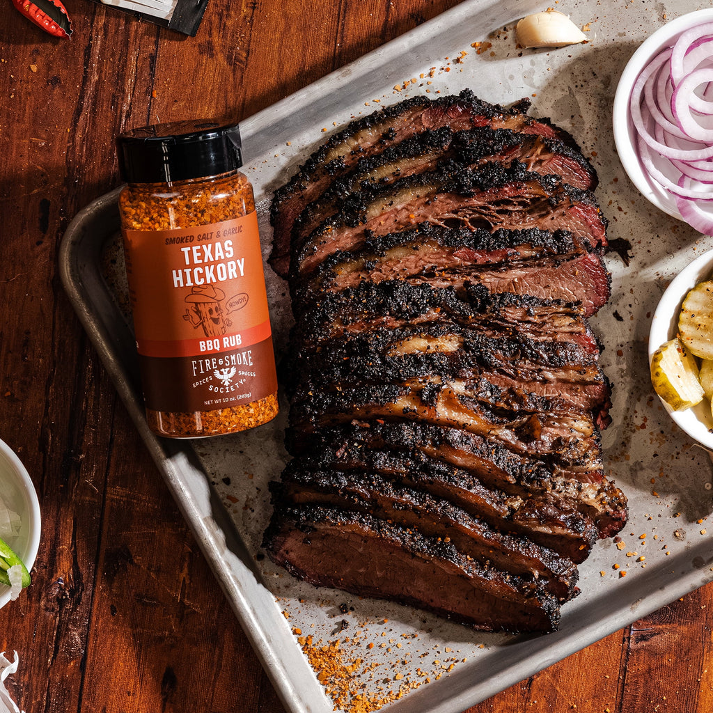 Fire &amp; Smoke Society Texas Hickory BBQ Seasoning Blend for Grilling, 10 oz Mixed Spices &amp; Seasonings