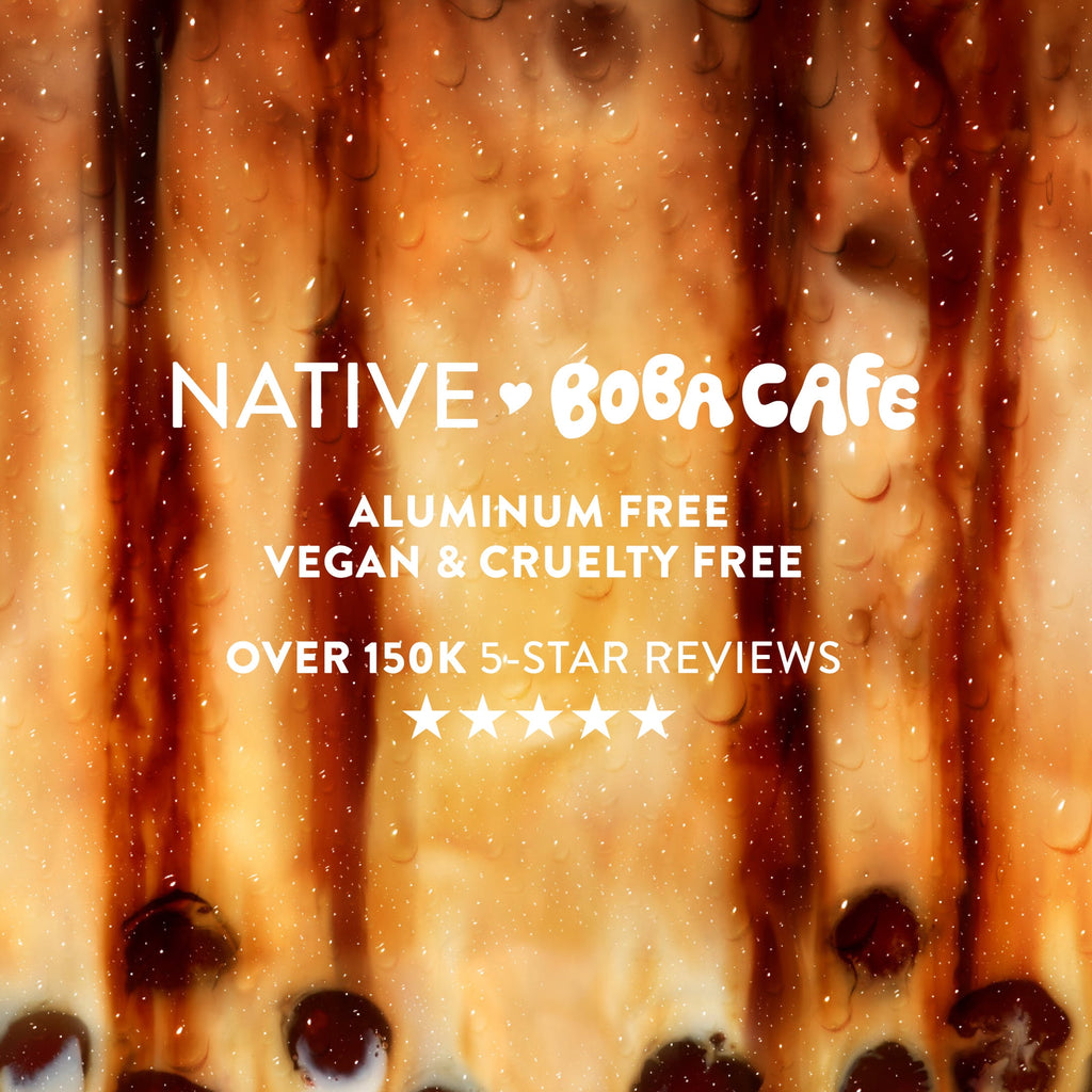 Aluminum Free Deodorant, Limited Edition Strawberry Matcha, 72 Hour Odor Protection, for Women and Men, Boba Café, 2.65oz