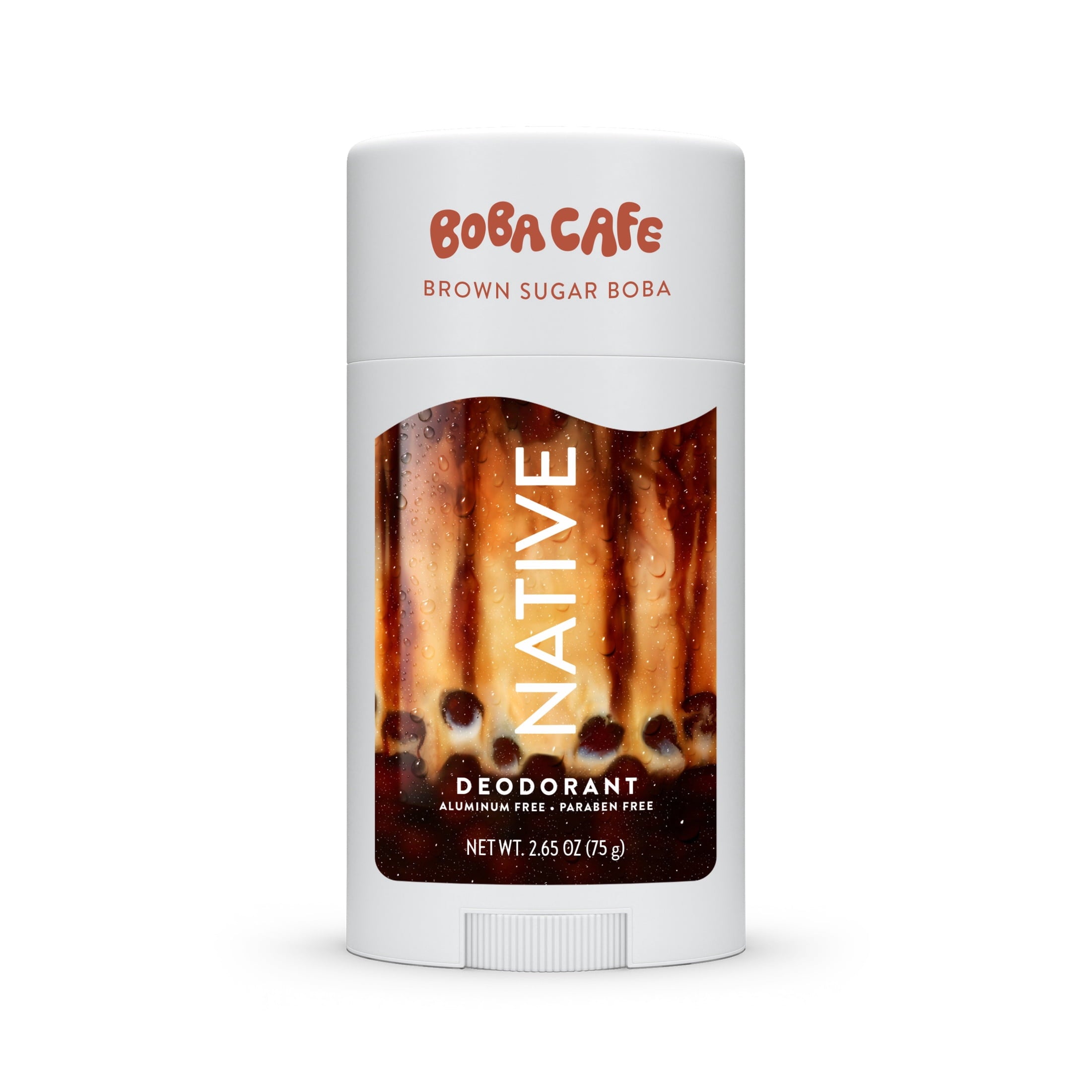 Aluminum Free Deodorant, Limited Edition Strawberry Matcha, 72 Hour Odor Protection, for Women and Men, Boba Café, 2.65oz