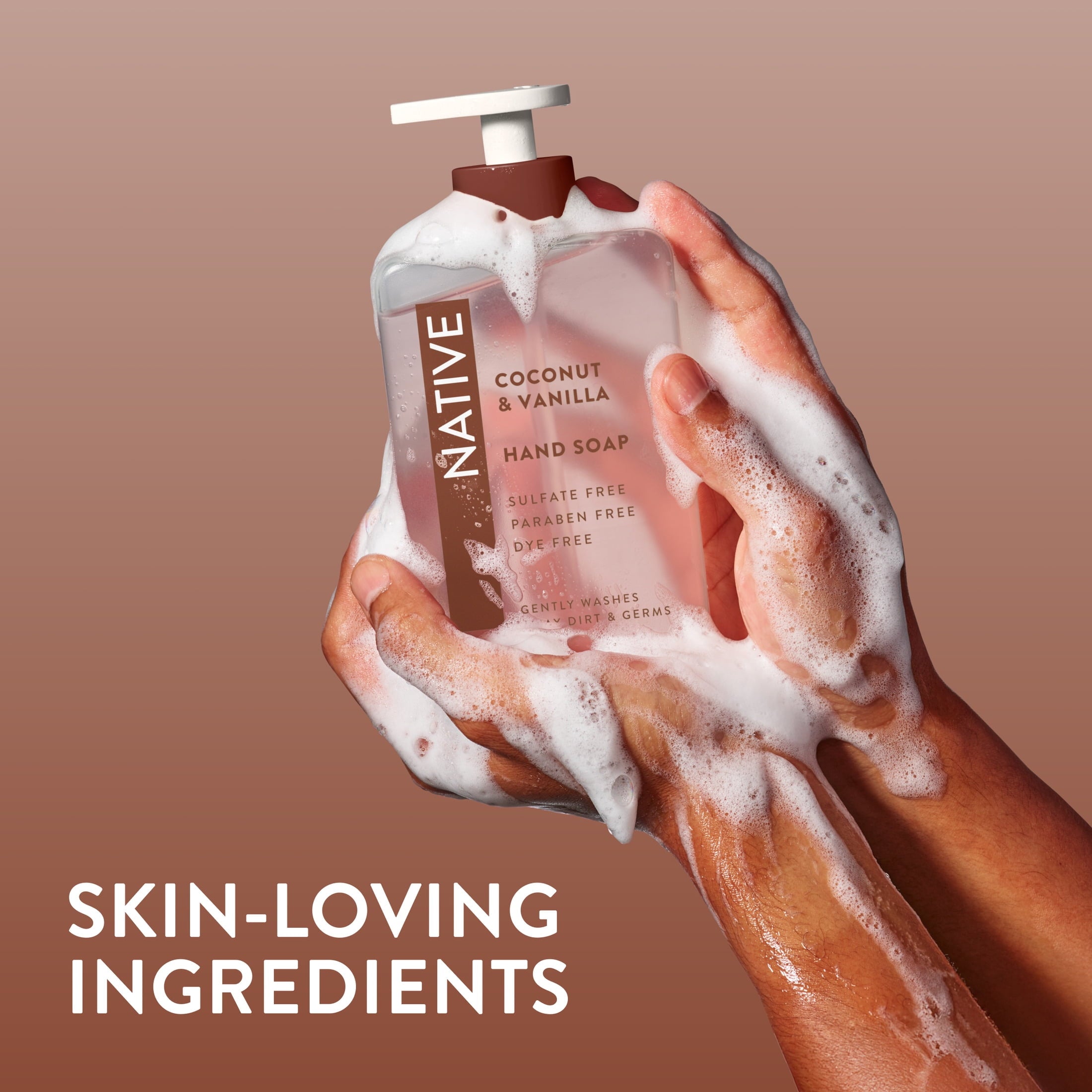 Liquid Hand Soap, Coconut &amp; Vanilla, Non-drying, Naturally Derived Cleansers, Sulfate Free, 13 fl oz