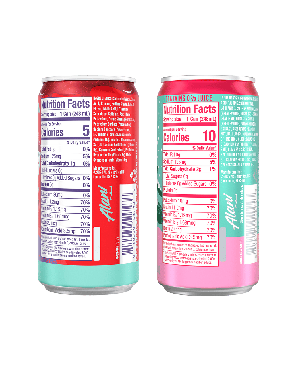 Sugar Free Energy Drink Mini, Variety Pack, Winter Wonderland, Cherry Slush, 8.4 fl oz, 12 Pack, Cans, 100mg Caffeine