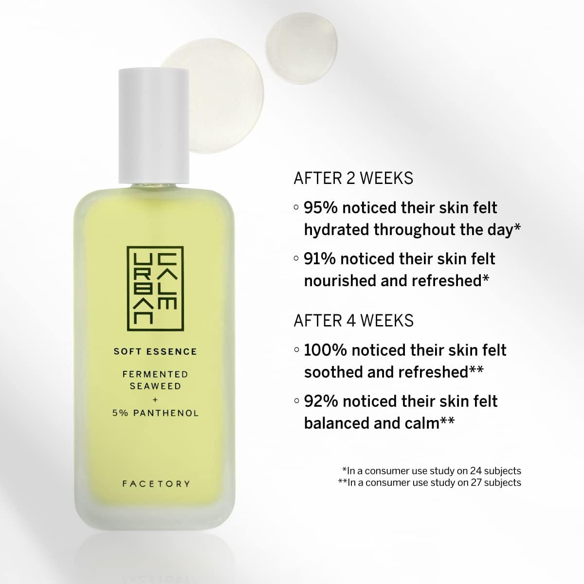 Soft Essence Toner for – Hydrating, Calming &amp; Moisturizing Facial Cleanser for, Oily, Dry, Aging Skin 30ml