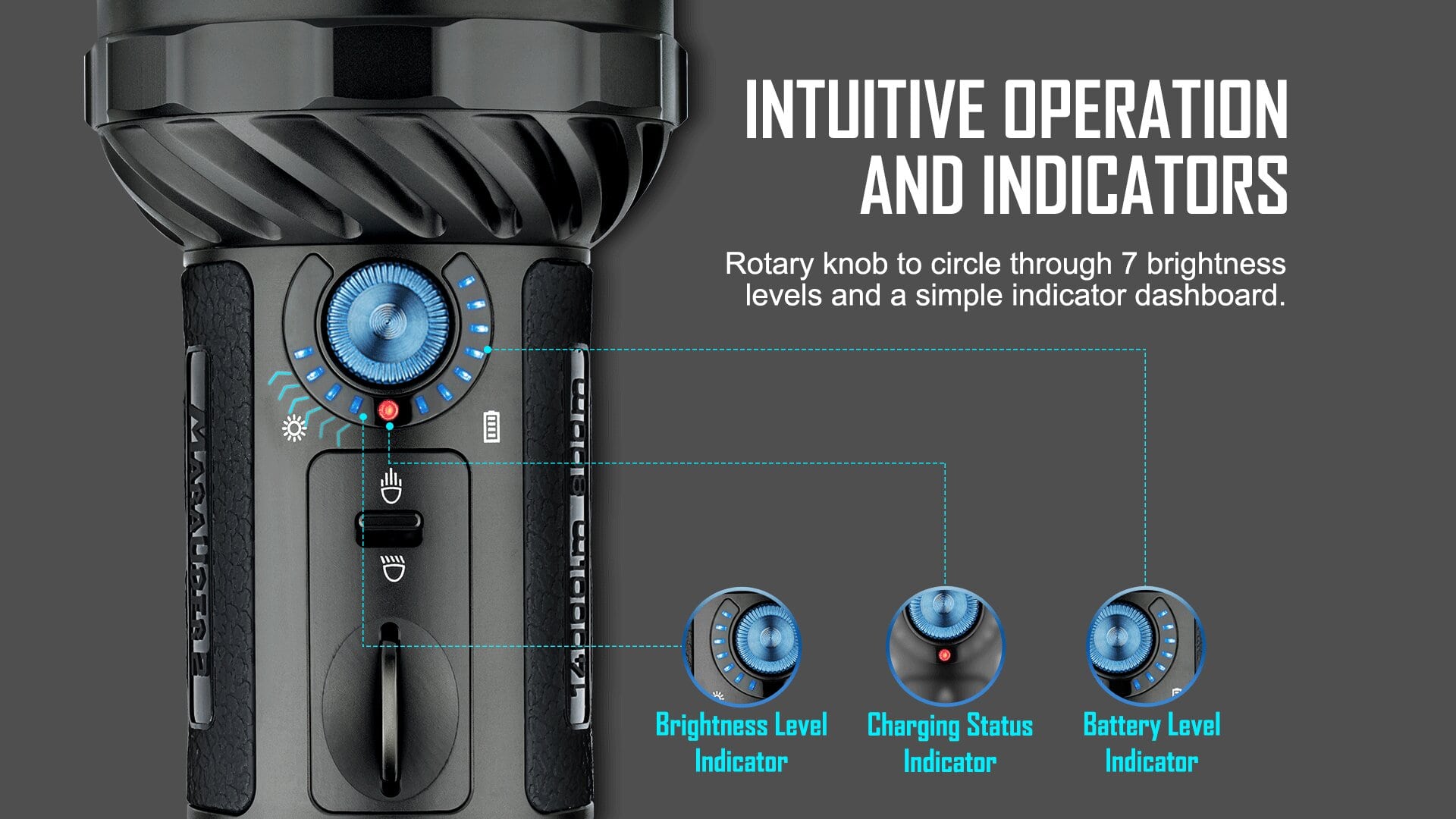 LED 14000 Lumens Flashlight