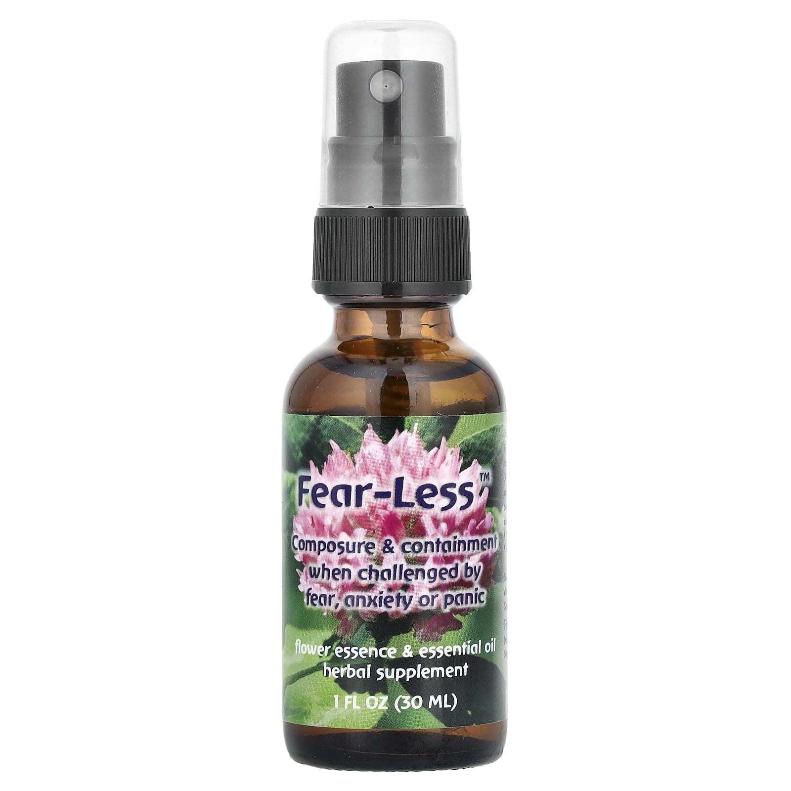 Flower Essence Services Fear-Less™, Flower Essence &amp; Essential Oil, 1 fl oz (30 ml)