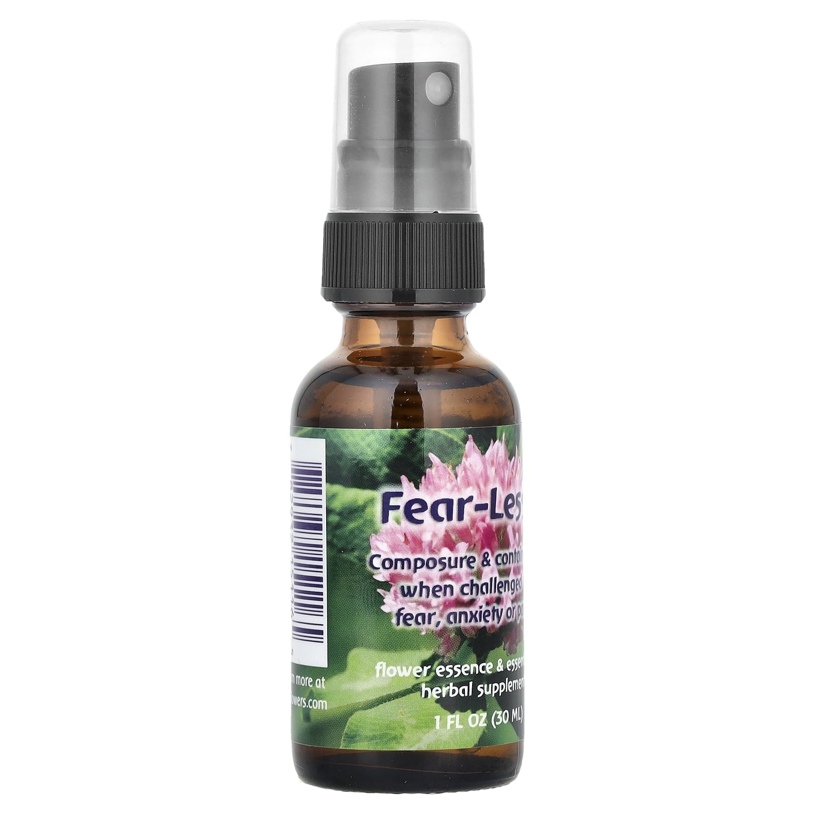 Flower Essence Services Fear-Less™, Flower Essence &amp; Essential Oil, 1 fl oz (30 ml)