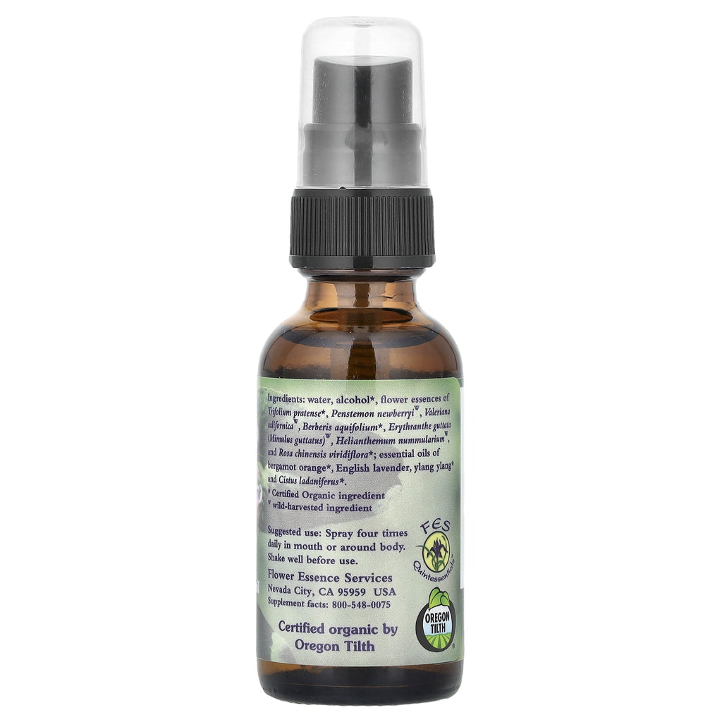 Flower Essence Services Fear-Less™, Flower Essence &amp; Essential Oil, 1 fl oz (30 ml)