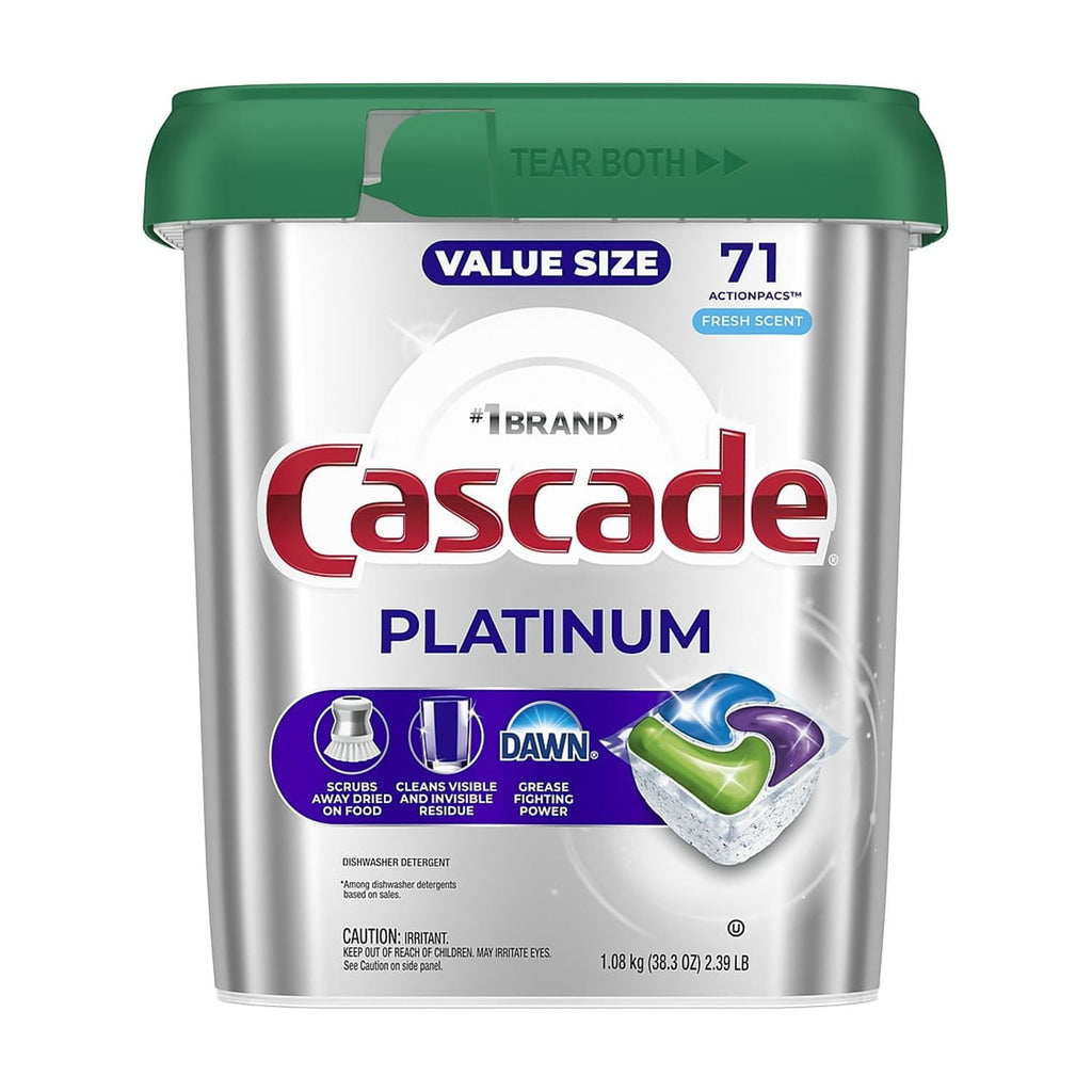 Platinum ActionPacs Dishwashing Detergent Pods Fresh Scent 71 Pods/Box (12052)