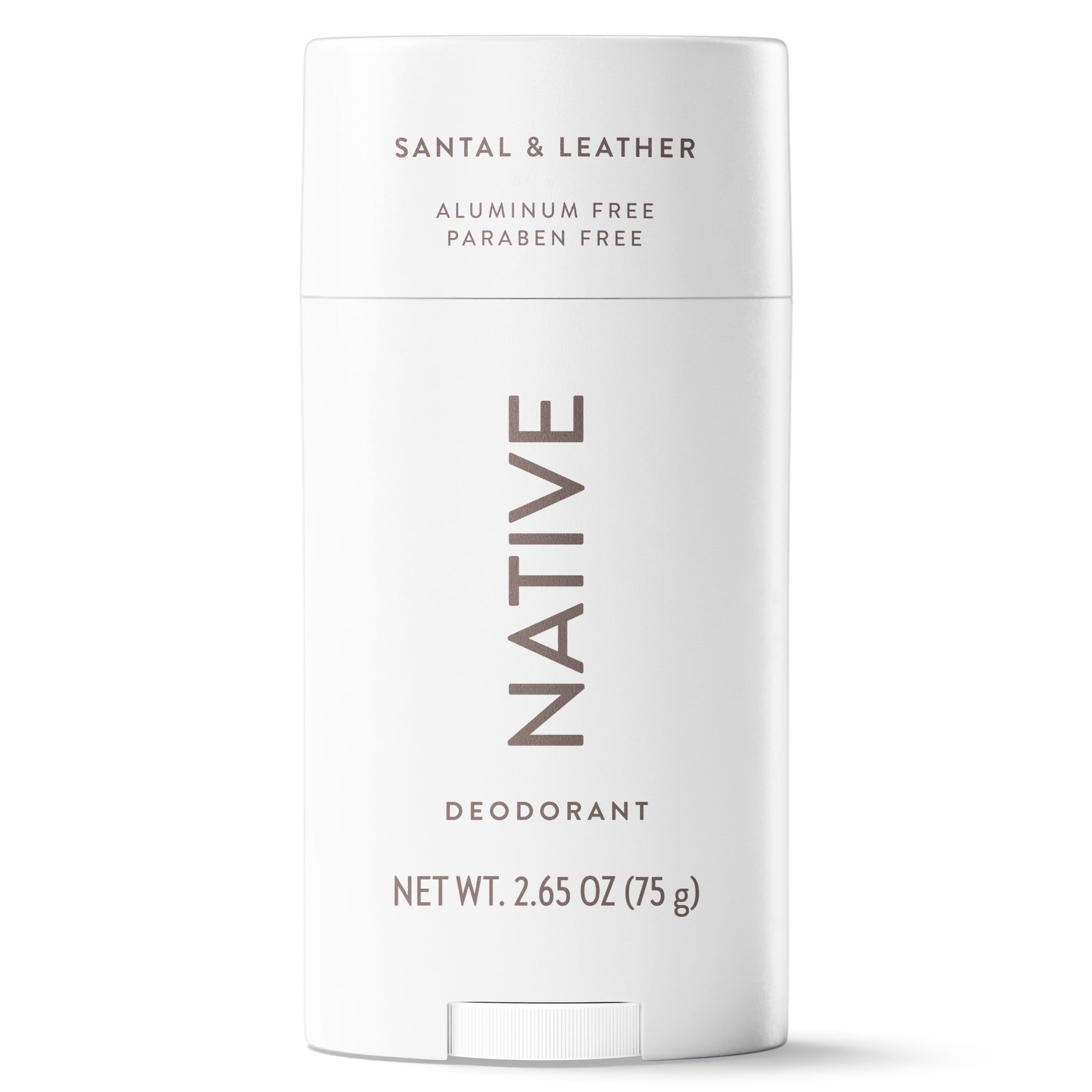 Aluminum Free Deodorant For Men, 72 Hour Solid Deodorant Stick, Santal &amp; Leather, 2.65oz