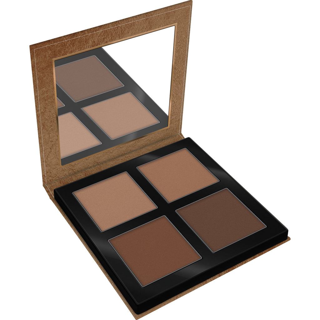 Sun Club Matt Bronzing Powder Palette, 10 Better Than Vacation Tan, 4 Shades