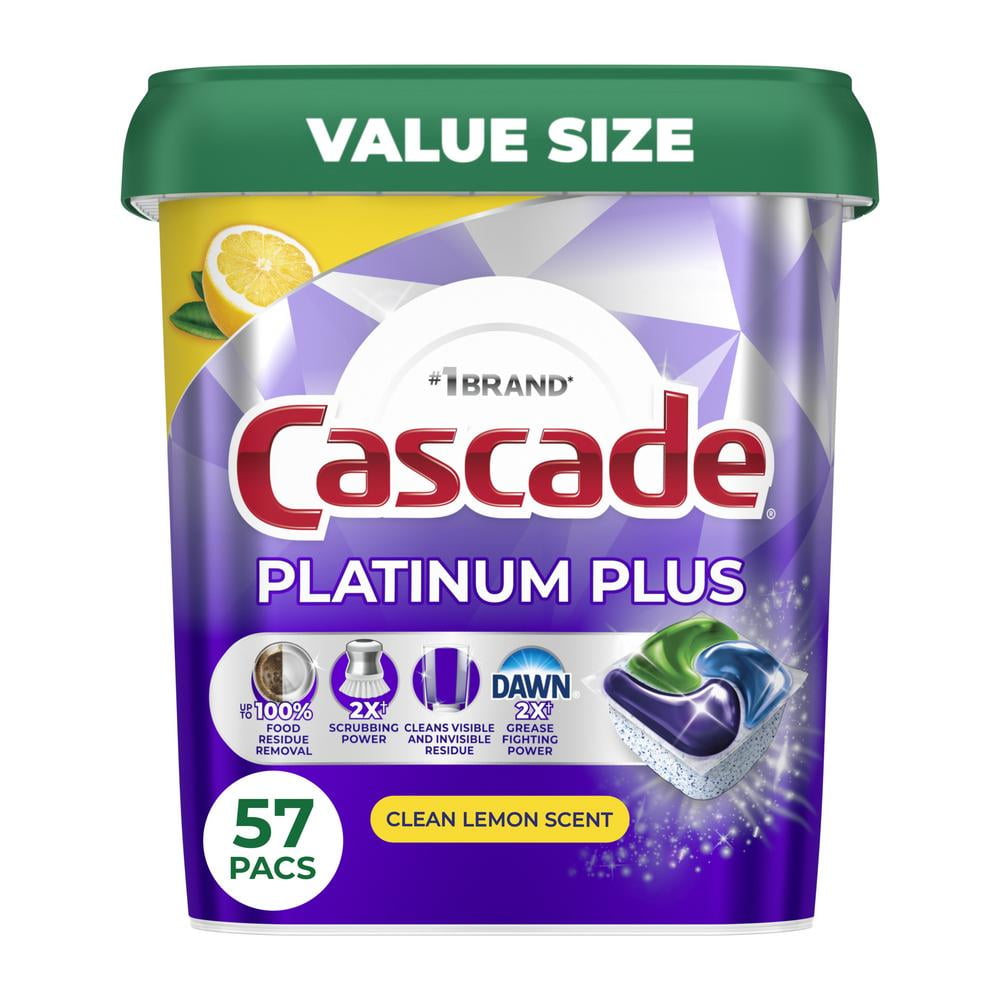 Platinum ActionPacs Dishwasher Detergent Pods - Lemon - 57 ct- Pack of 2