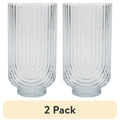 (2 pack) Better Homes &amp; Gardens 21-Ounce Tritan Tall Ribbed Arch Tumbler, Teal