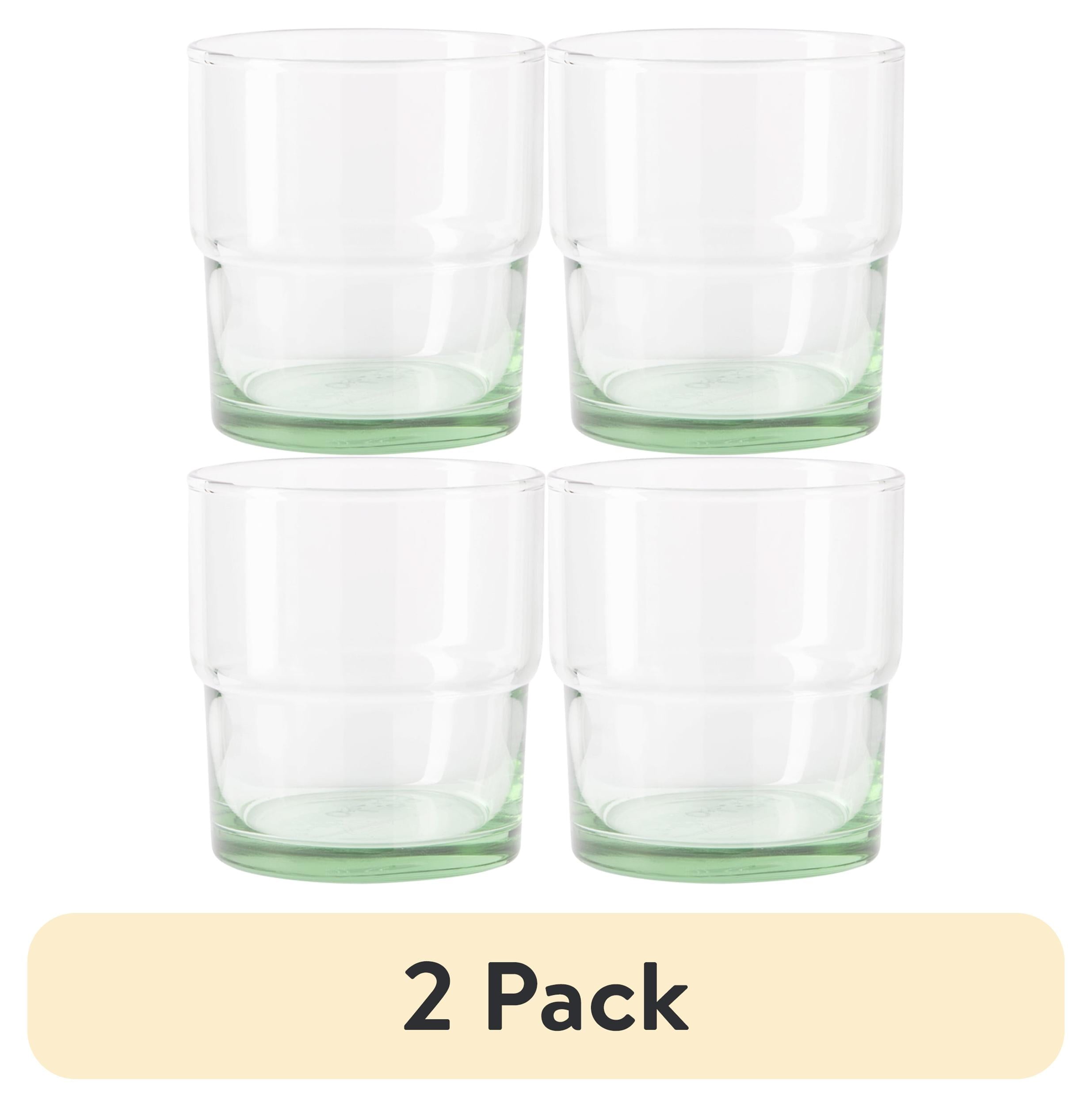 Better Homes &amp; Gardens Recycled Green Glassware, Glass, 4 Pack, 10 oz