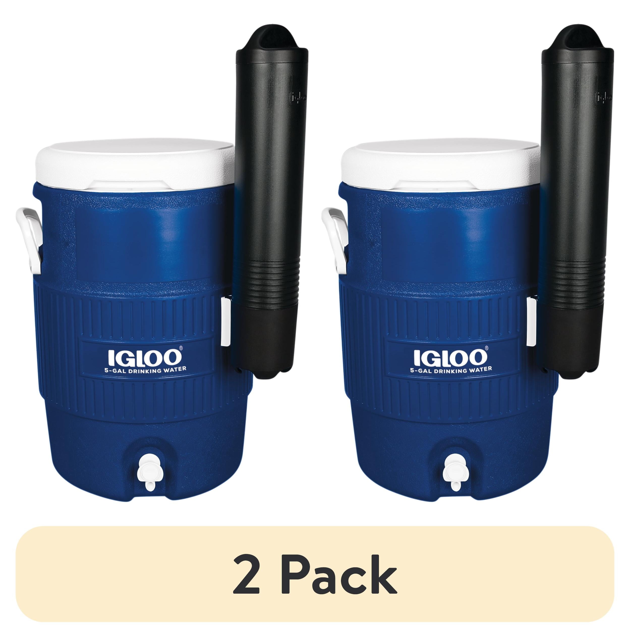 (2 pack) Igloo 5 Gallon Heavy Duty Beverage Cooler, Blue