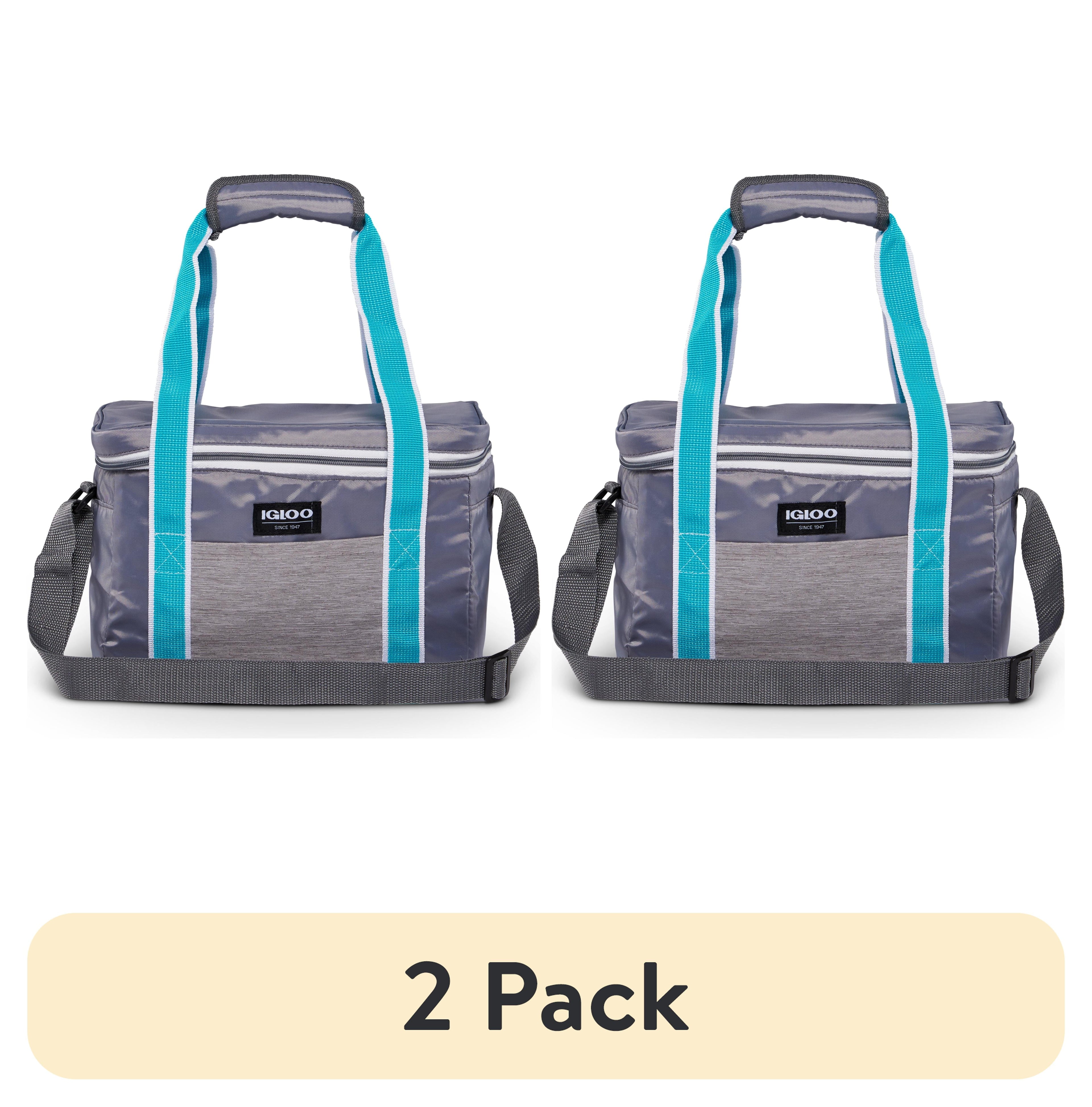 (2 pack) Igloo 12 Can Heritage Lunch Companion Cooler Bag - Teal