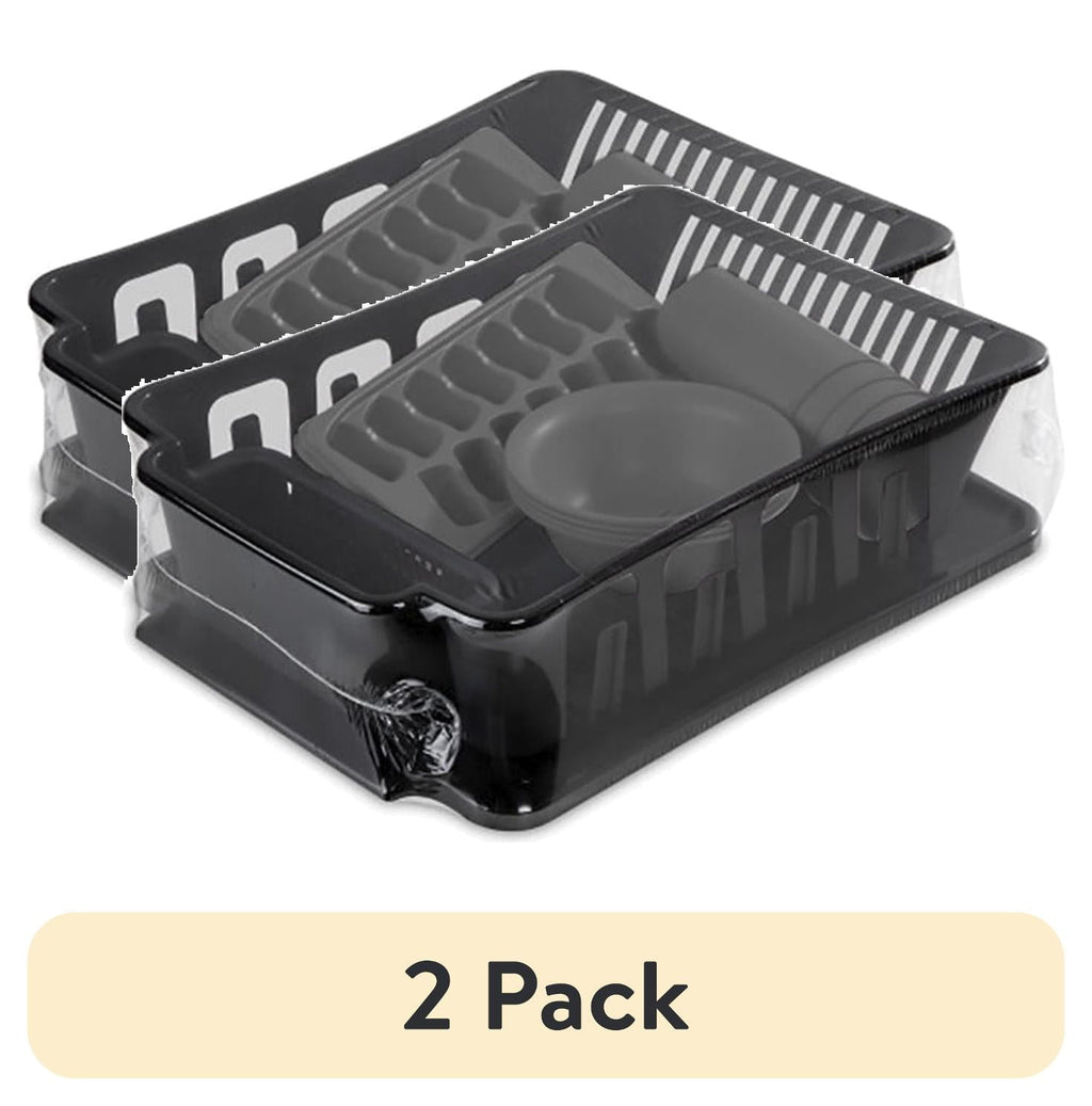12 Piece Kitchen Set, Includes Sinkset, Bowls, Tumblers, Ice Cube Trays, Black