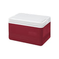 6 Can Hard Sided Thermocooler, Red and White