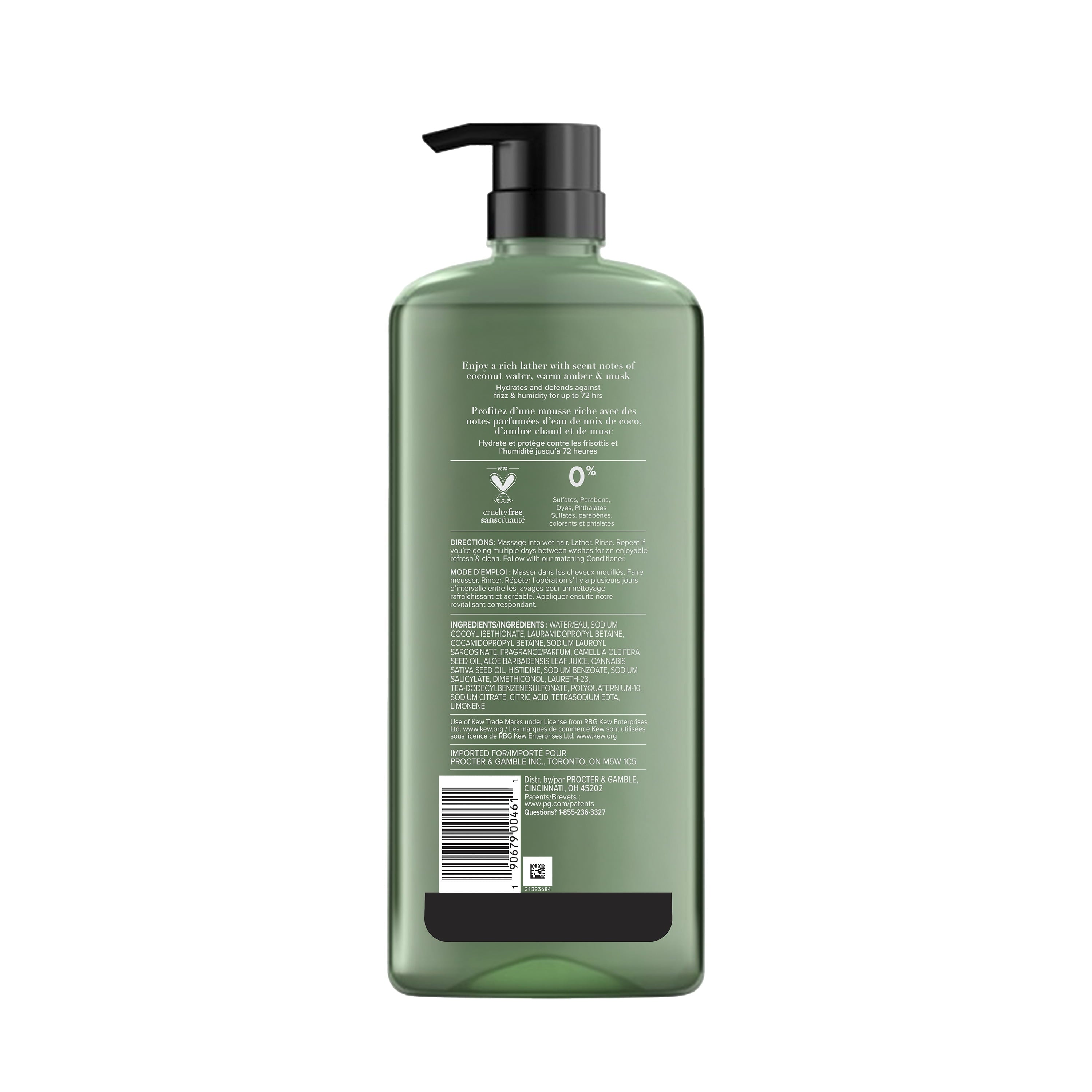Smooth + Shine Hemp Sulfate Free Shampoo, 20.2 fl oz