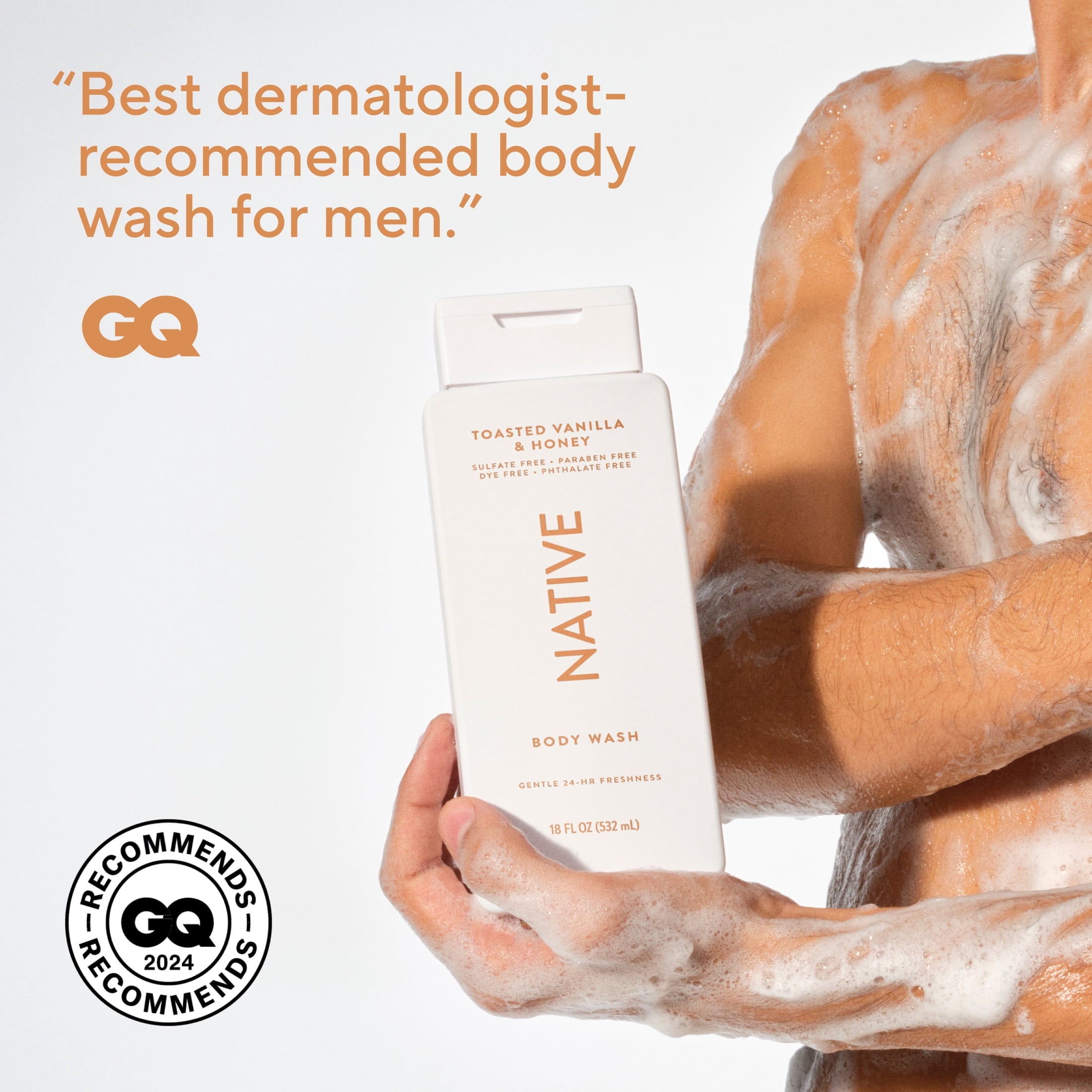 Body Wash Toasted Vanilla &amp; Honey, 18oz