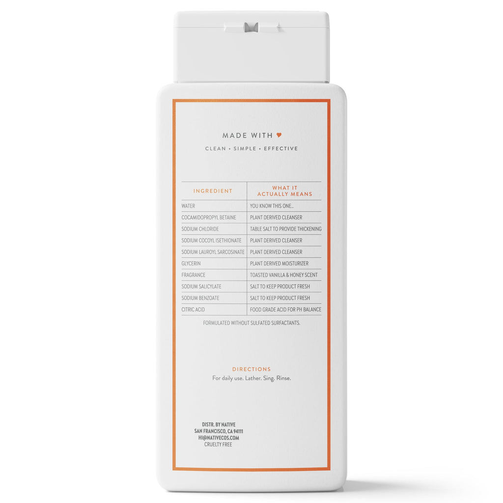 Body Wash Toasted Vanilla &amp; Honey, 18oz