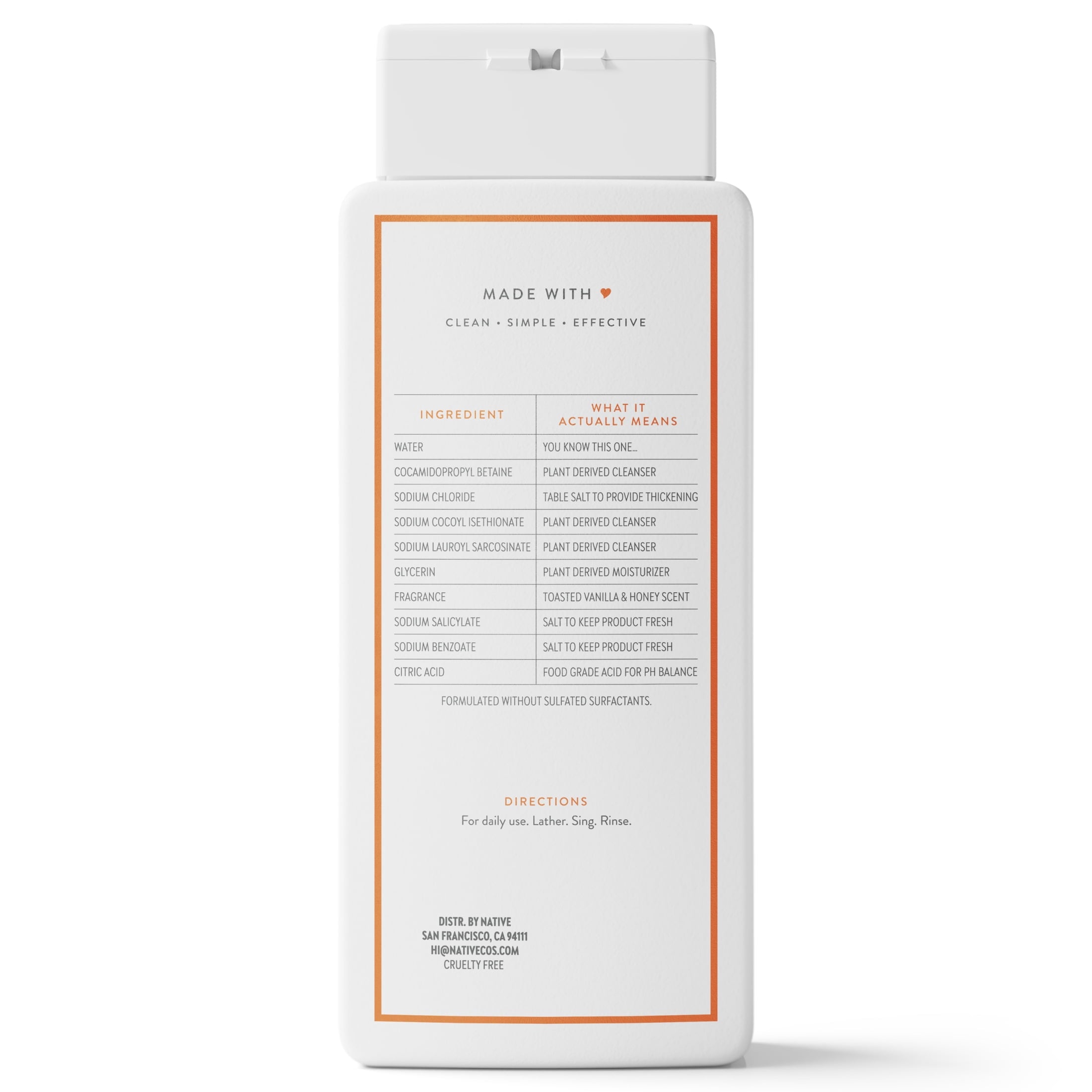 Body Wash Toasted Vanilla &amp; Honey, 18oz