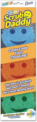 Scrub Sponge - Non-Scratch, Multicolor - 3 Pack