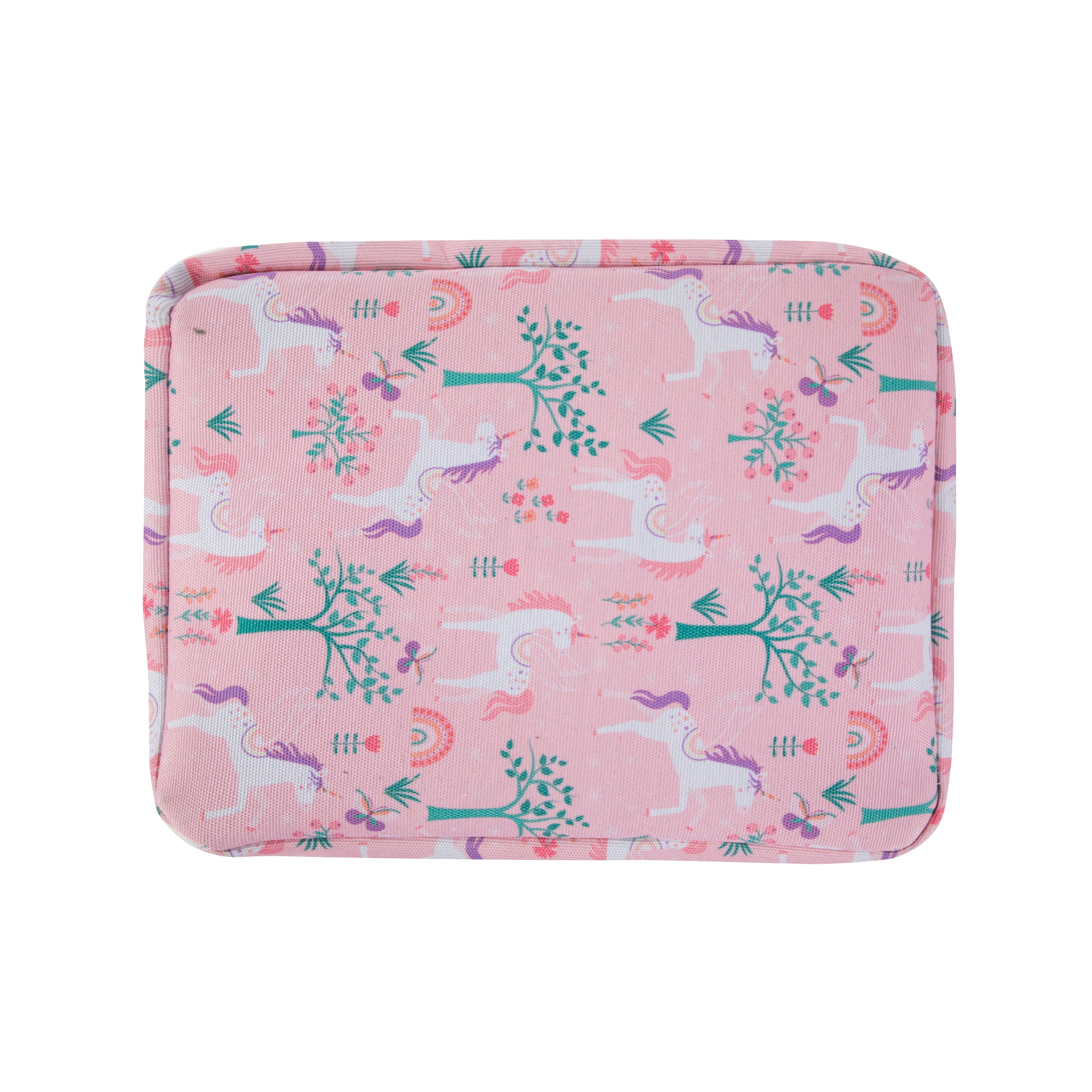 Kids Butterfly Canvas Storage Basket with Handles, 15 in x 11 in x 7.8 in