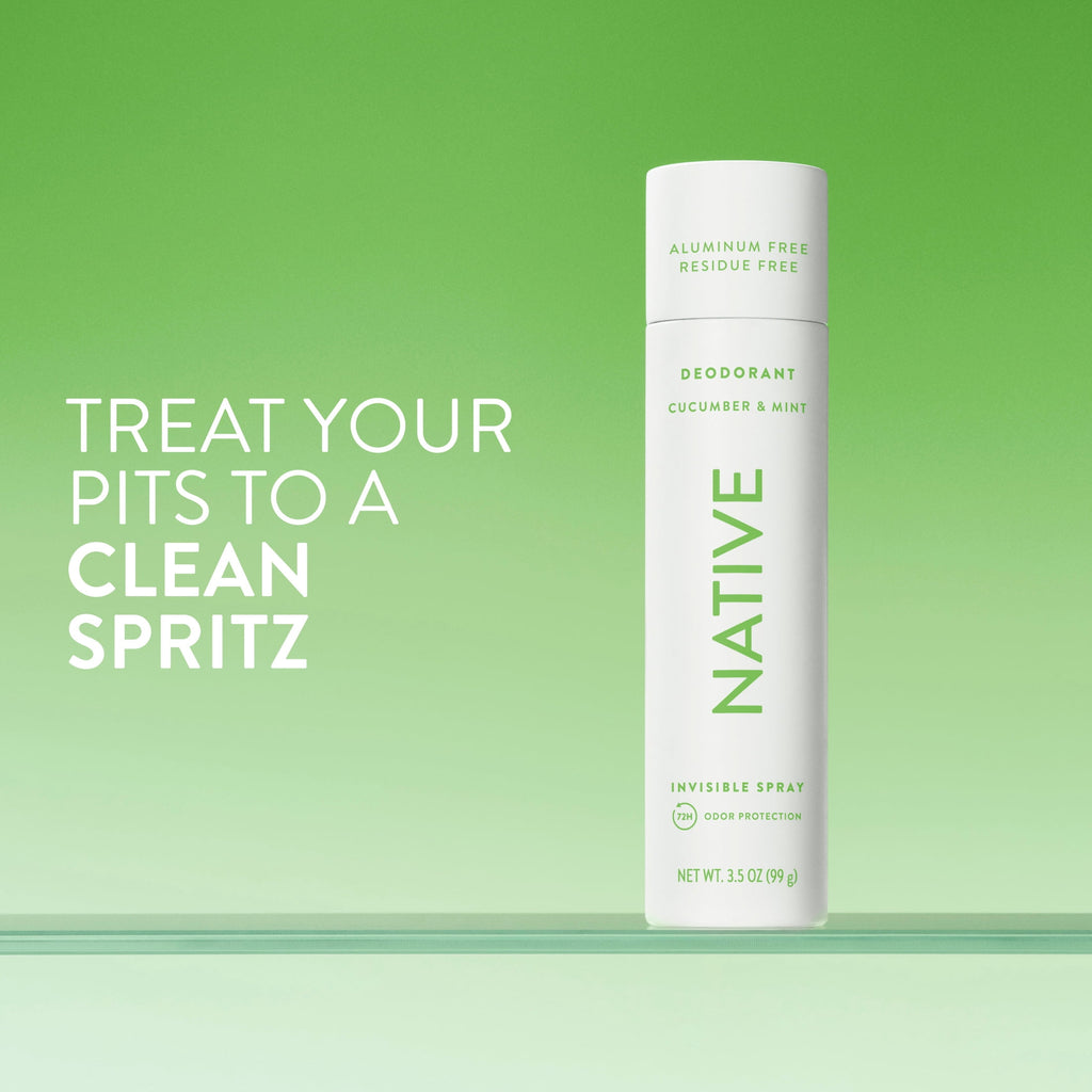Aluminum Free Deodorant Spray For Women, 72 Hour Deodorant Spray, Cucumber &amp; Mint, 3.5oz