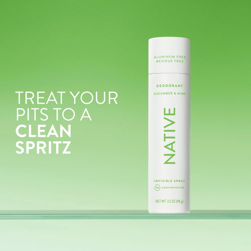 Aluminum Free Deodorant Spray For Women, 72 Hour Deodorant Spray, Cucumber &amp; Mint, 3.5oz