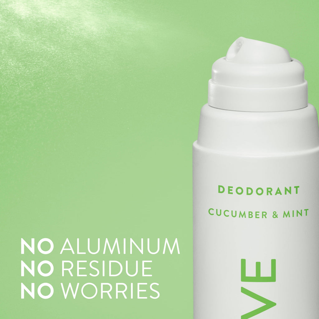Aluminum Free Deodorant Spray For Women, 72 Hour Deodorant Spray, Cucumber &amp; Mint, 3.5oz