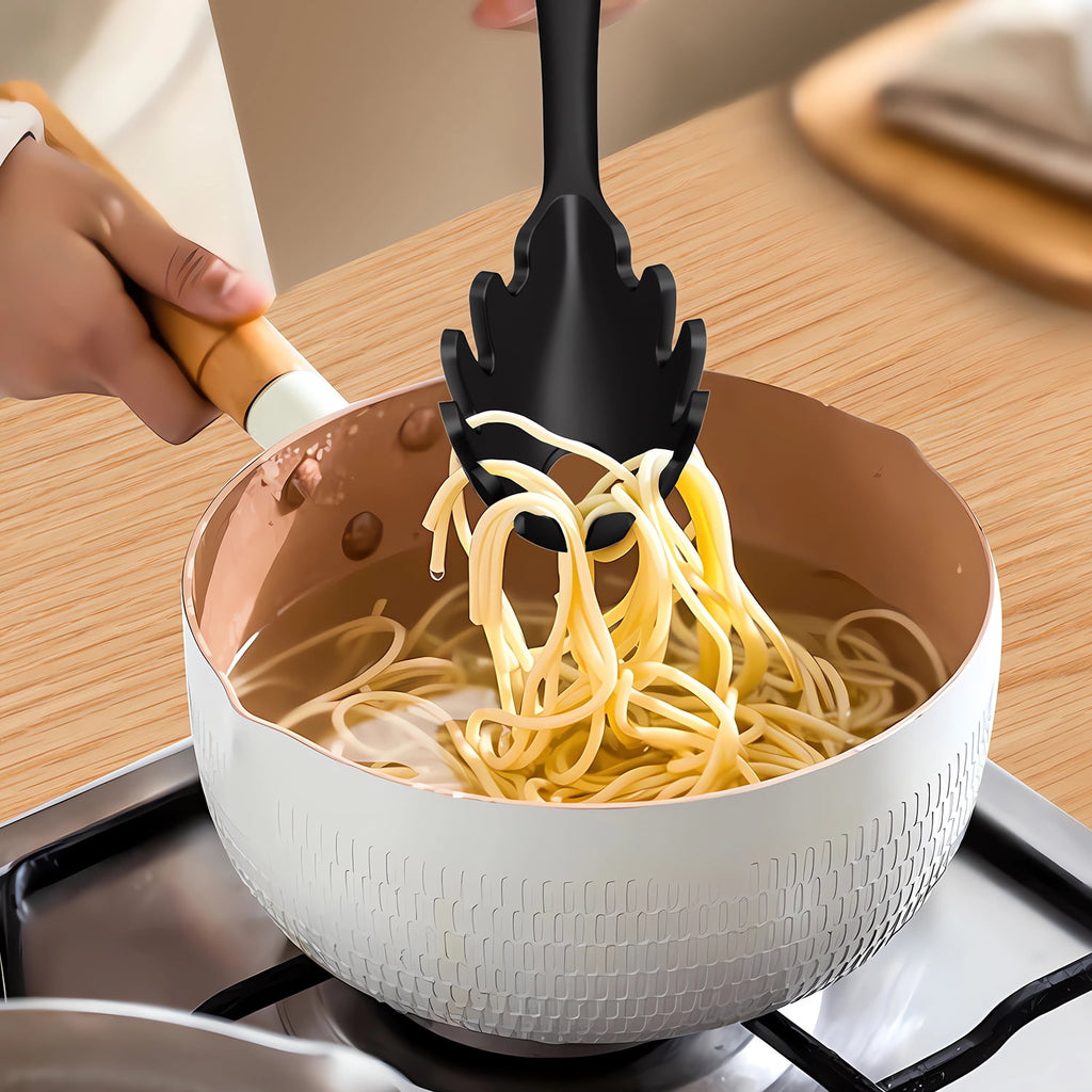 Black Silicone Cooking Utensils Set - 446°F Kitchen Utensils,Turner Tongs,Spatula,Spoon,Brush,Whisk,Kitchen Utensil Gadgets Tools Set for Nonstick Cookware, (BPA Free)