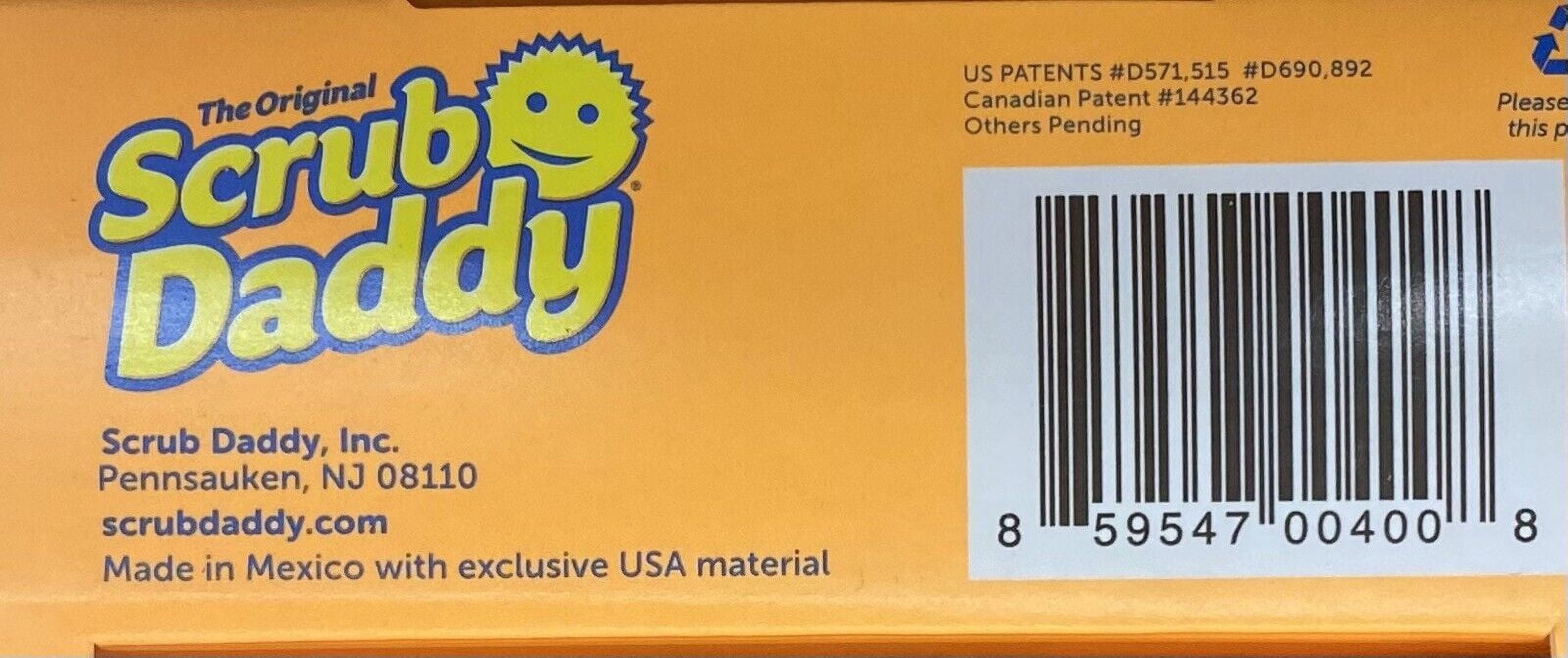 THE ORIGINAL Scrub Daddy Non-Scratch FlexTexture Dish Sponge YELLOW Smiley Face
