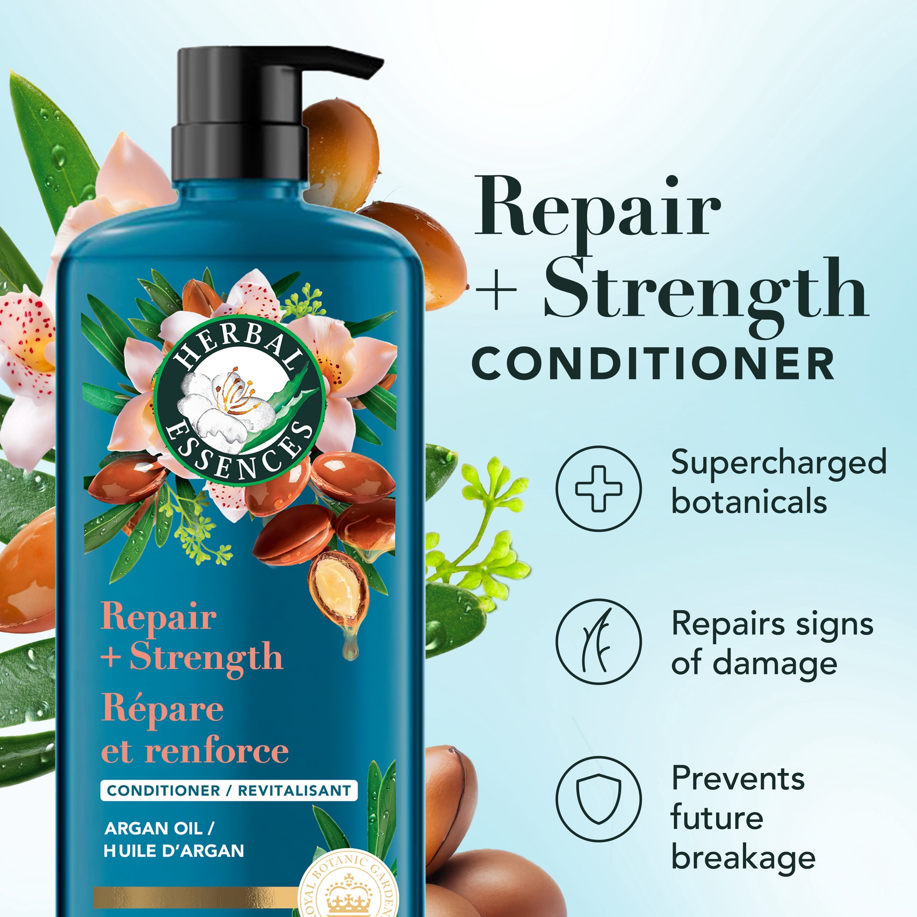 Repair + Strength Argan Oil Conditioner, Paraben-Free, 20.2 fl oz