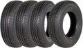 Set of 4 ST225/75R15 Radial Trailer Tire, ST225-75R15 ST 225/75R15, 10 Ply Load Range E, 117N
