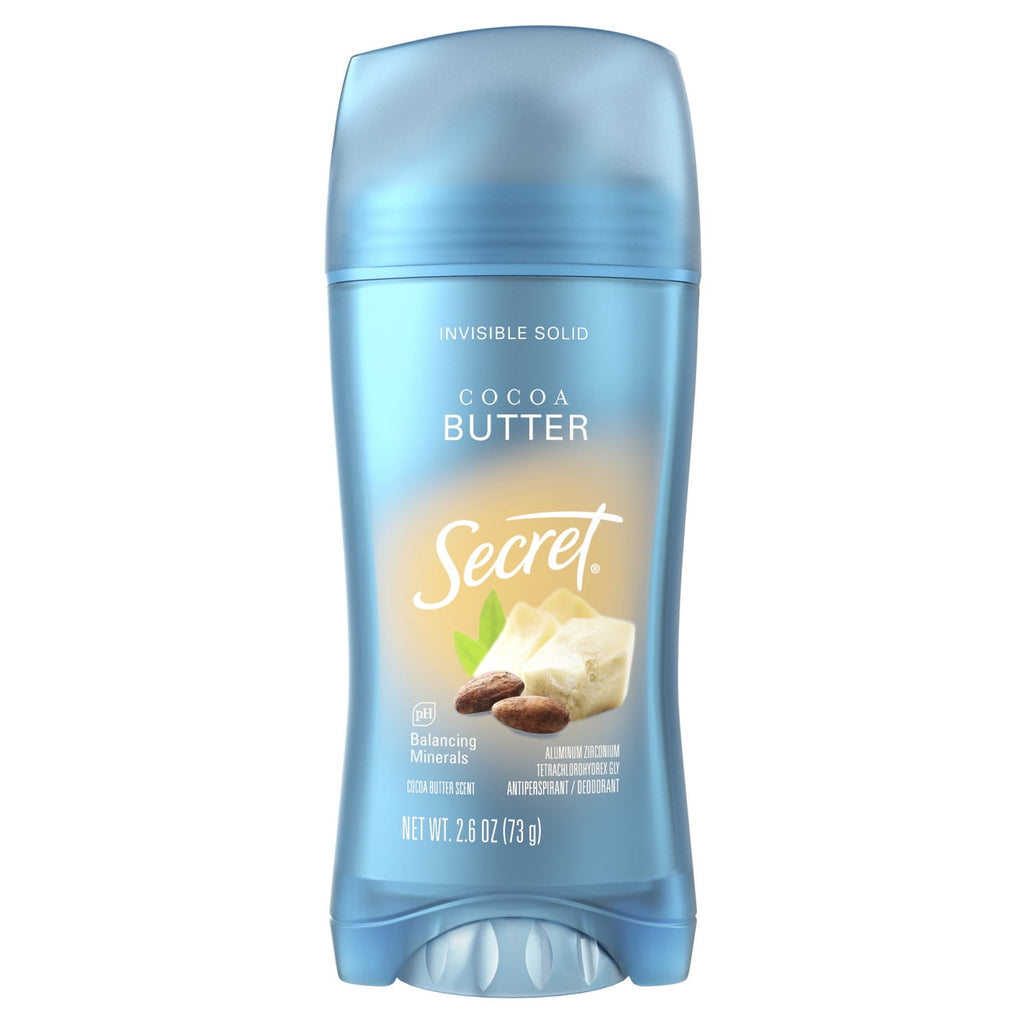 Fresh Invisible Solid Antiperspirant Deodorant for Women, Cocoa Butter, 2.6 oz