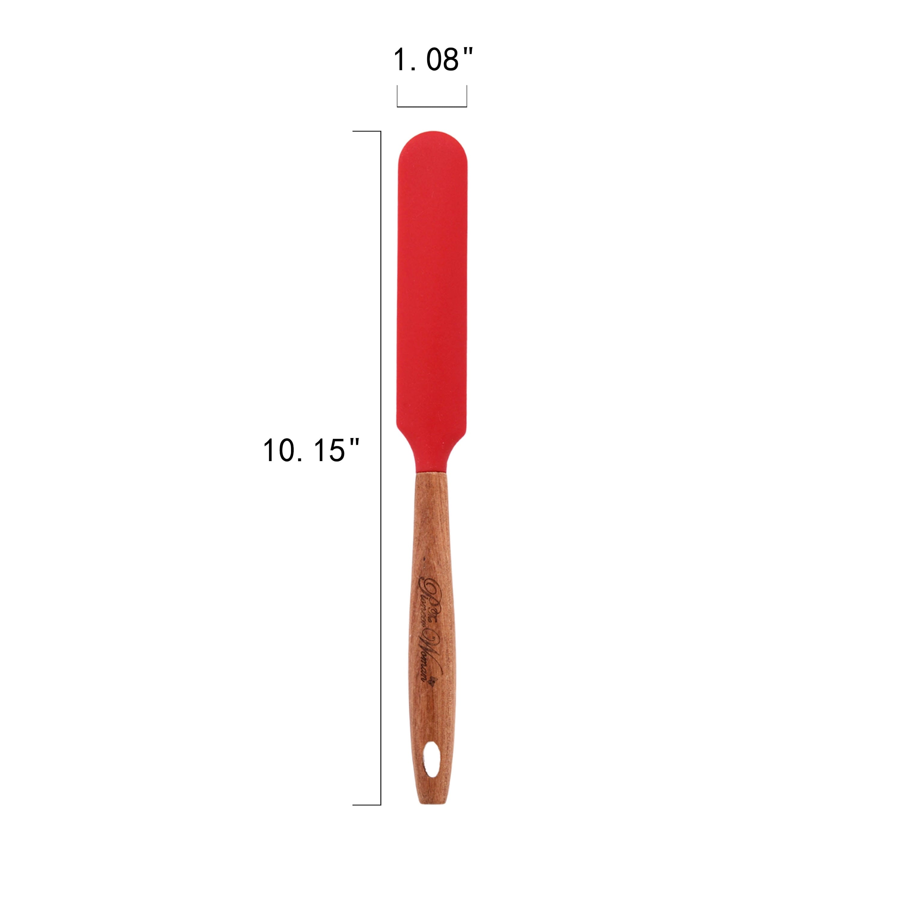 10-Piece Silicone and Acacia Wood Handle Cooking Utensils Set, Blue