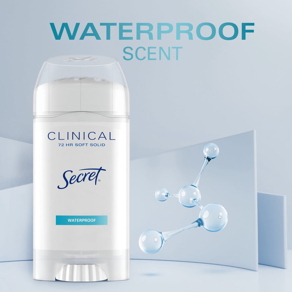 Clinical Antiperspirant Deodorant for Women, 100HR Sweat &amp; Odor Protection, Hyaluronic Acid, Soft Solid, Active Fresh, 2.6 oz