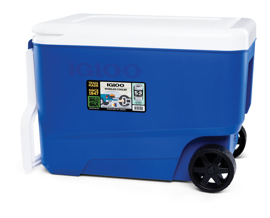 Wheelie Cool 38 Qt Cooler, Gray