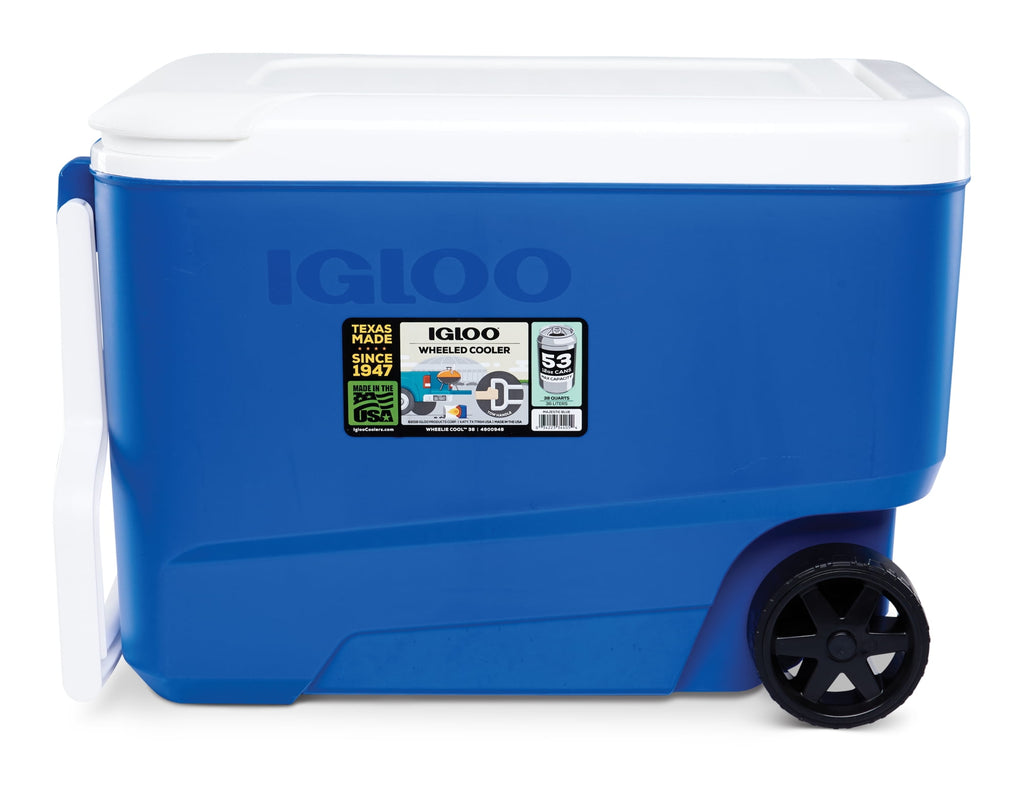 Wheelie Cool 38 Qt Cooler, Gray