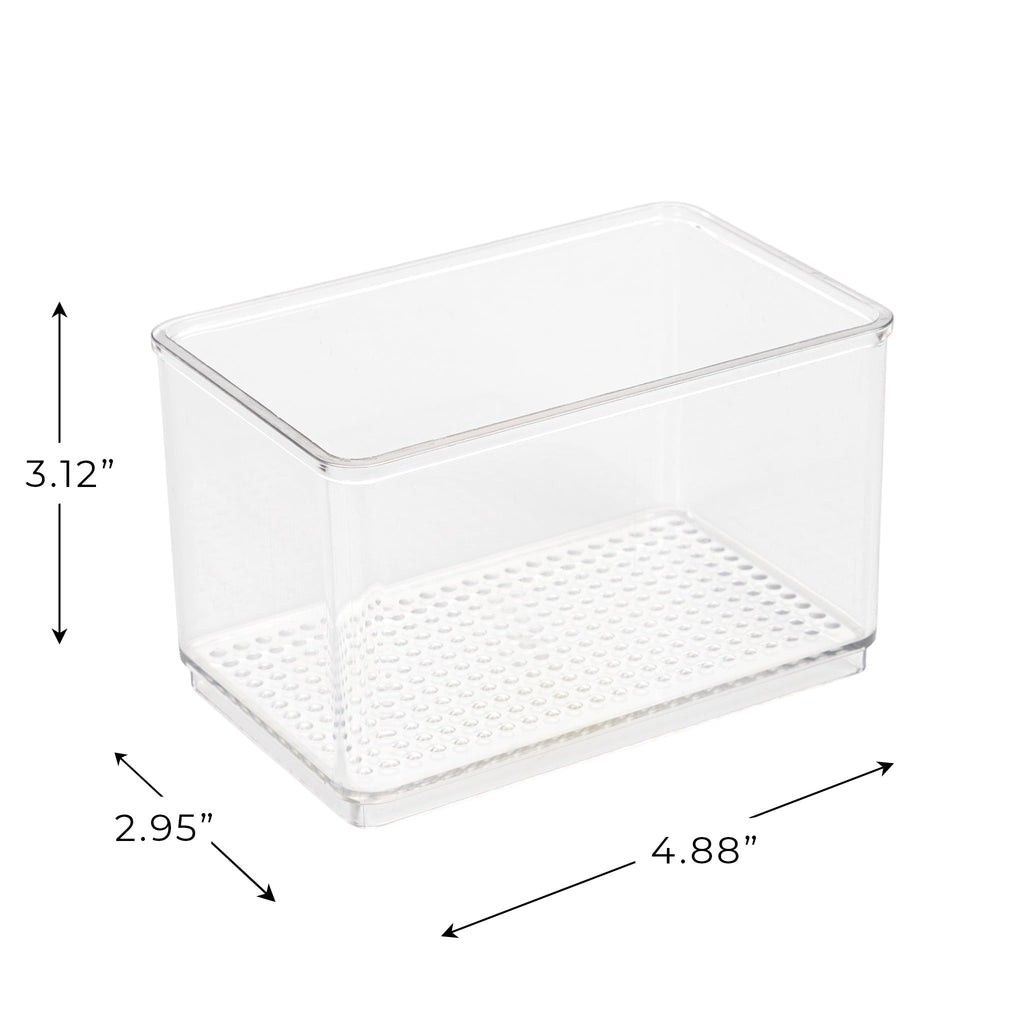 Clear Plastic Organizer Bin for Bathroom