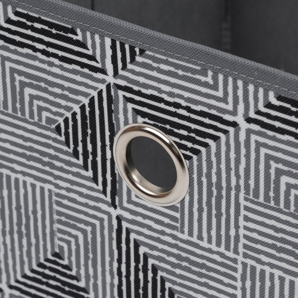 Collapsible Fabric Cube Storage Bin, Rich Black