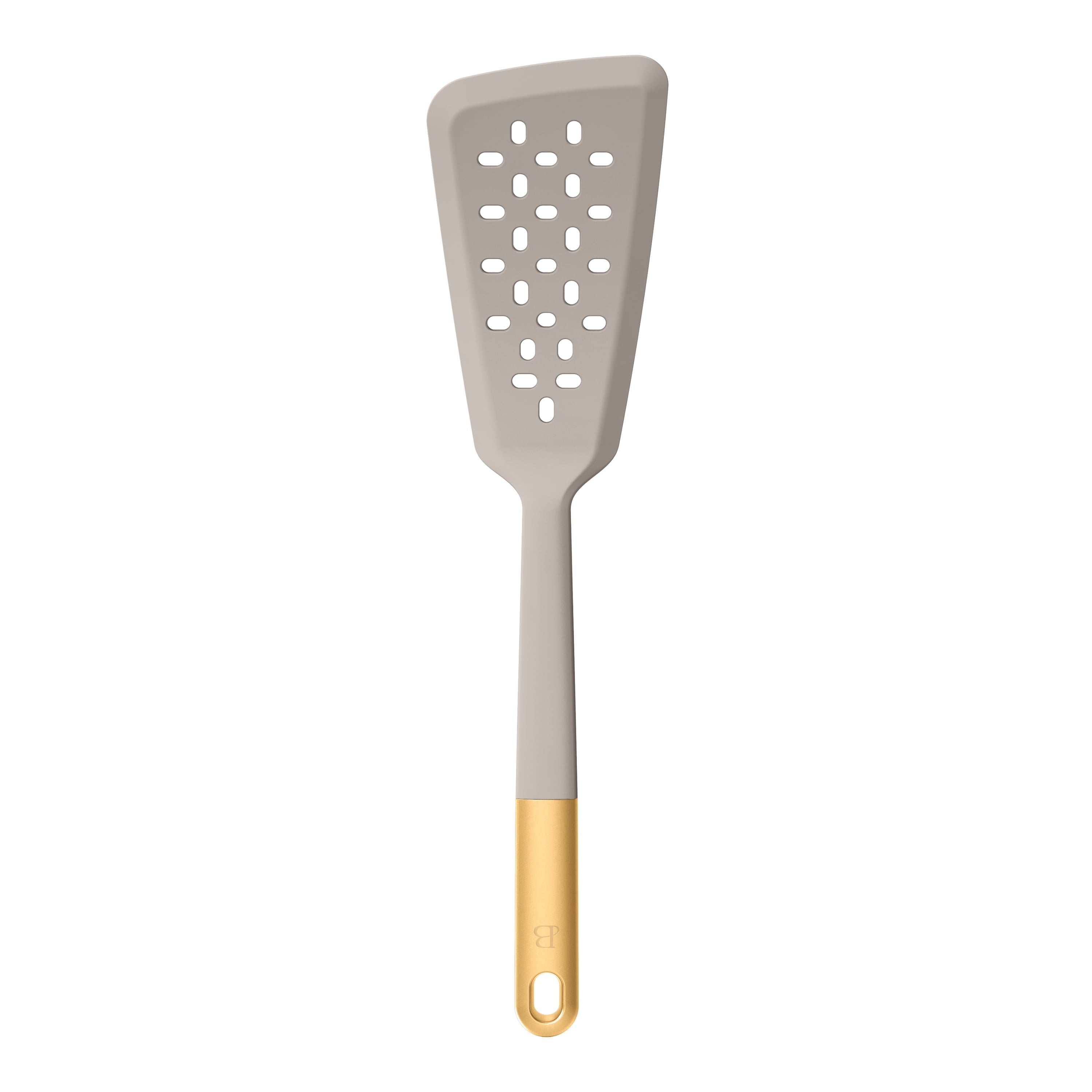 3-Piece Silicone Kitchen Utensil Tool Set, Porcini Taupe by Drew Barrymore