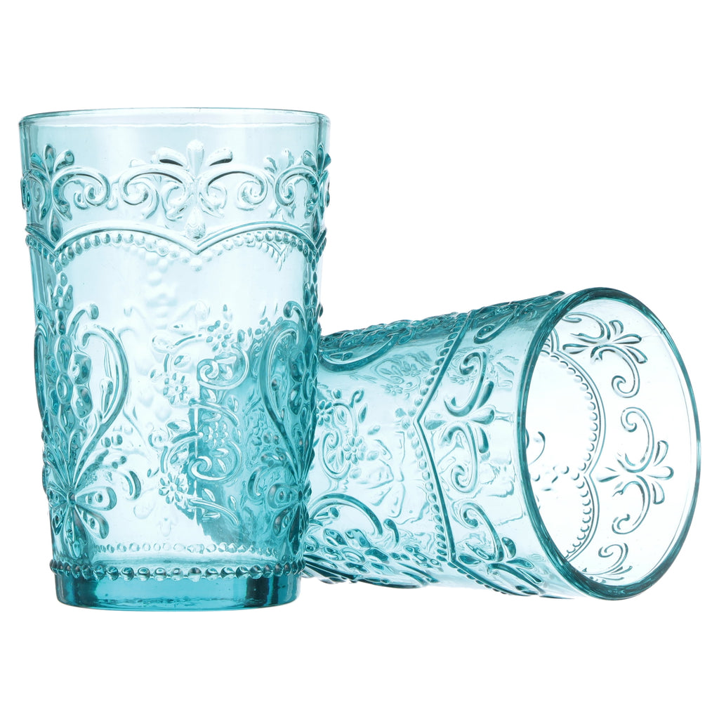 Amelia Pink 15.22-Ounce Glass Tumblers, Set of 4