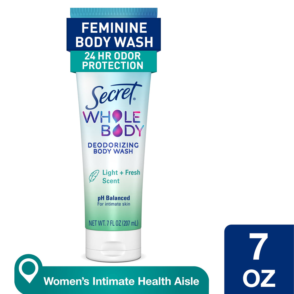 Feminine Wash 24 HR Deodorizing Body Wash for Women, Light &amp; Fresh, 7oz