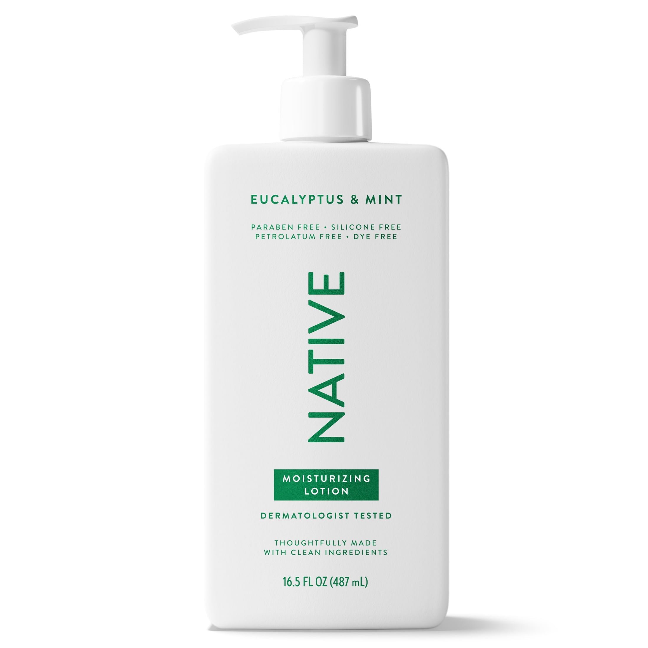 Moisturizing Hand &amp; Body Lotion, Eucalyptus &amp; Mint, Silicone Free, for Men and Women, 16.5 oz